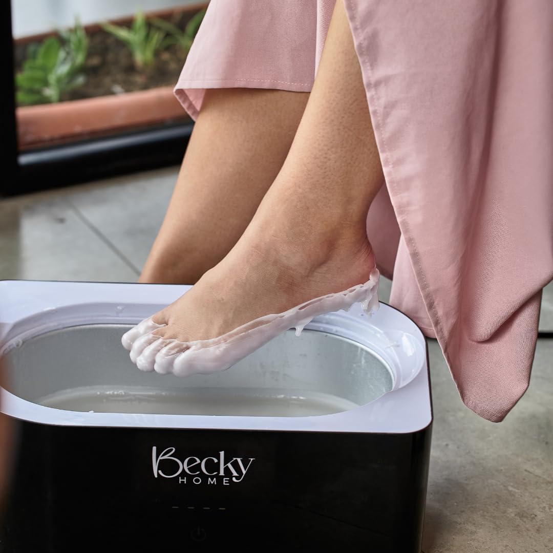 Becky Home 1lb Peach Scented Paraffin Wax, Paraffin Wax for Hand and Feet, Use with any Paraffin Wax Machine for Hand and Feet, Paraffin Wax Refills for Paraffin Baths, Parrafin Wax Blocks
