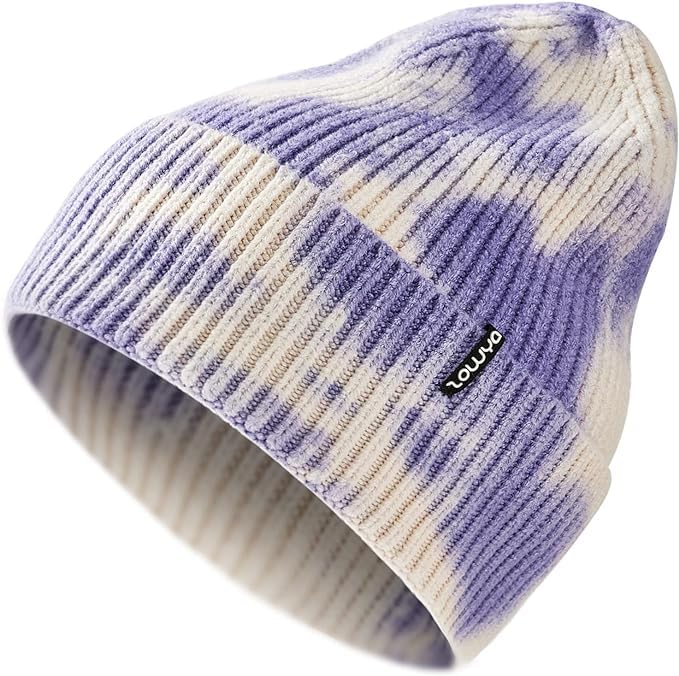 zowya Ultrawarm Winter Beanie for Men & Women Thermal Lining Double-Layer Skully Thick Knit Beanie, 1-Hat (Blue)