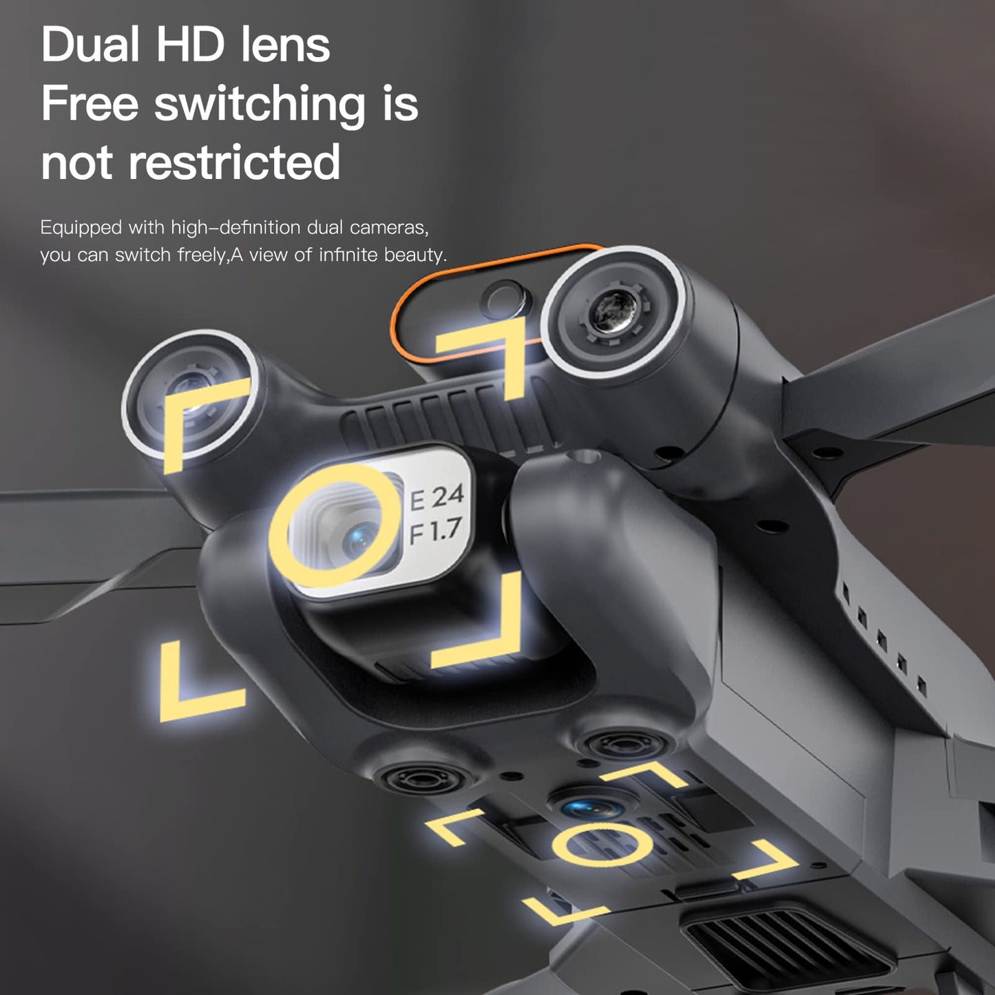 GoolRC RC Drone, 4K HD Dual Camera RC Quadcopter, Drone ESC with Function Gesture Control Trajectory Flight 360 Degree Roll One Key Funtion Gifts for Kids 8-12 Adults