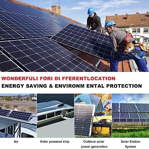 Twin Wire 30FT Solar Extension Cable - 10AWG (6mm²) Solar Panel Connector, with 6 Pairs-IP67-Male/Female Solar connectors for Outdoor Automotive RV Boat Marine Solar Panel- Black & Red