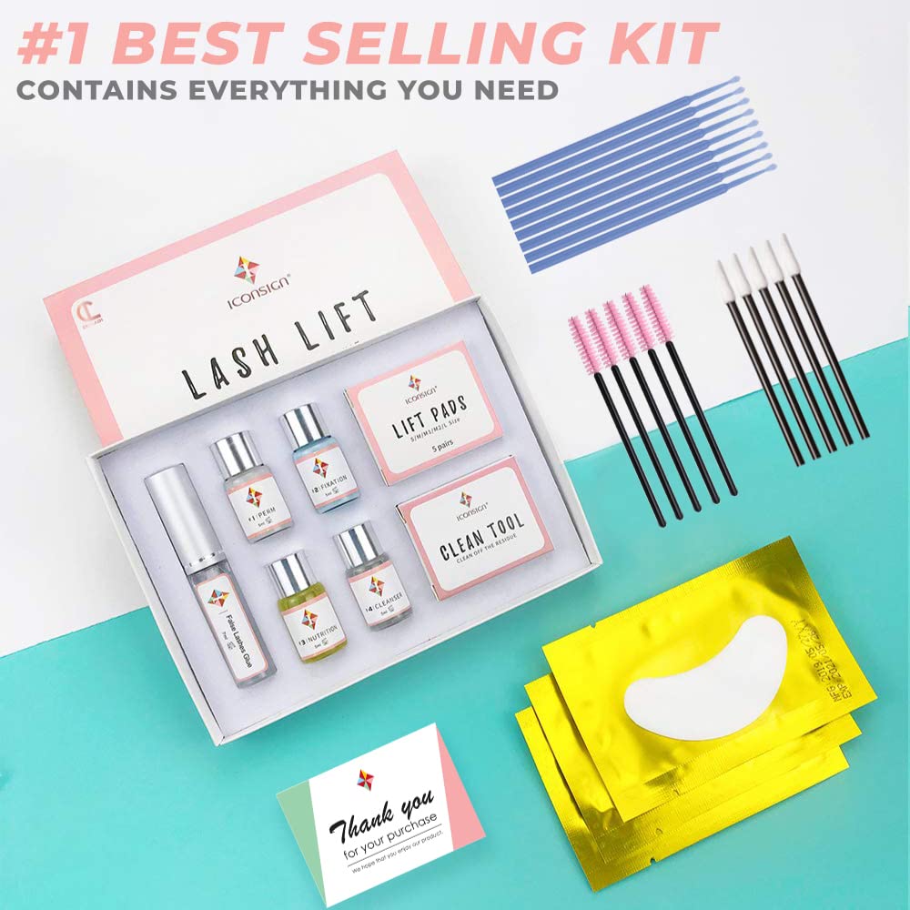 Lash Lift Kit - Upgraded for 2025 | Professional Instant Perming, Lifting & Curling for Eyelashes | Semi-Permanent Salon & DIY Home Use | Includes Eye Shields, Pads, and Accessories
