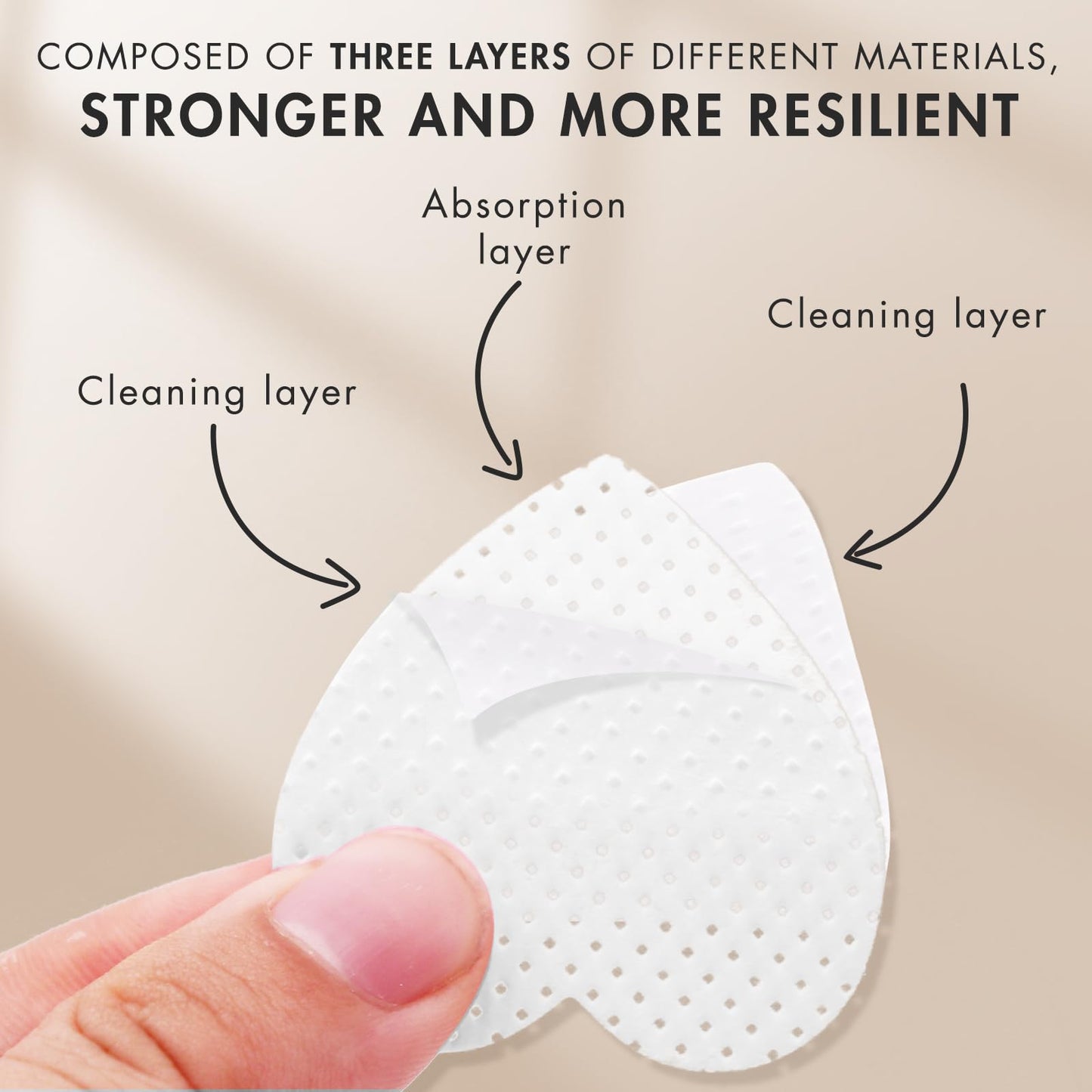 600 PCS Embagol Eyelash Extension Glue Wipes Lint Free Nail Wipes Non-Woven Fabric Lash Glue Wipes Nail Polish Remover Wipes for Lash Extension Supplies (White)
