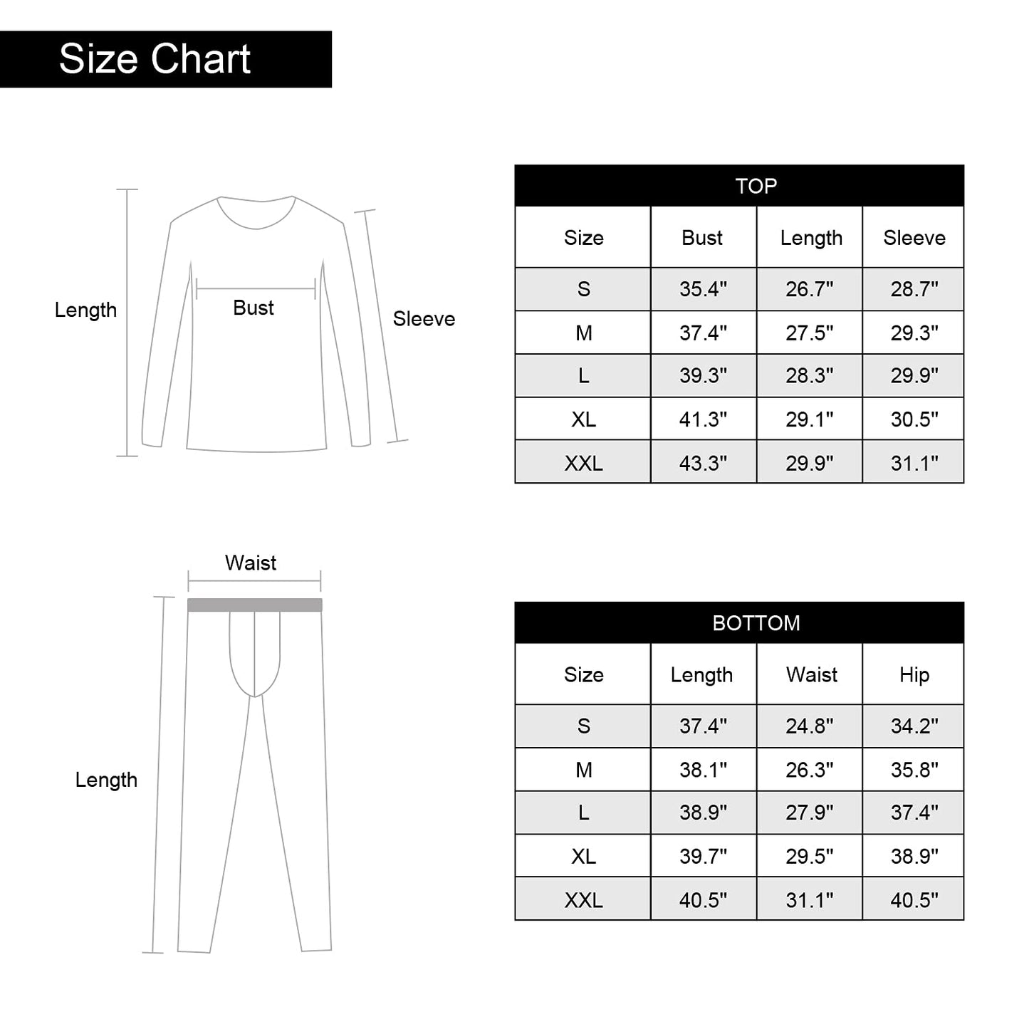 EONGOA Men's Thermal Underwear Set Long Johns Set with Fleece Lined Skiing Winter Warm Base Layers for Cold Weather A-black