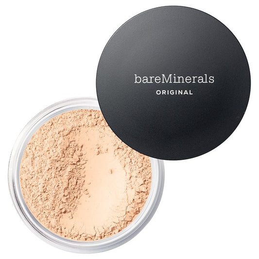 bareMinerals Original Loose Powder Foundation SPF 15, Lightweight Mineral Loose Powder Foundation Makeup, Buildable Coverage, Talc Free, Vegan (Fair 01)