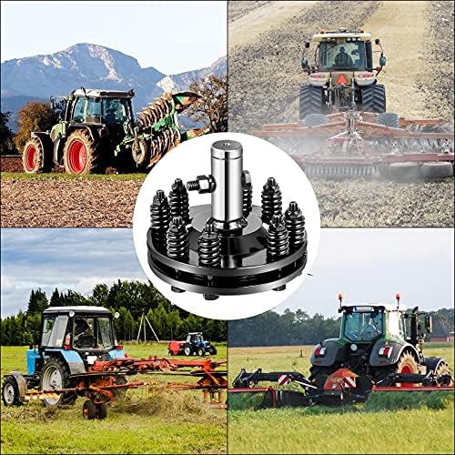 VEVOR Slip Clutch, 1 3/8" PTO Slip Clutch, Smooth Round Ends PTO Friction Clutch, Carburized Steel Tractor Slip Clutch, Adjustable Rotary Cutter Slip Clutch, Black Brush Hog Slip Clutch for PTO Shaft