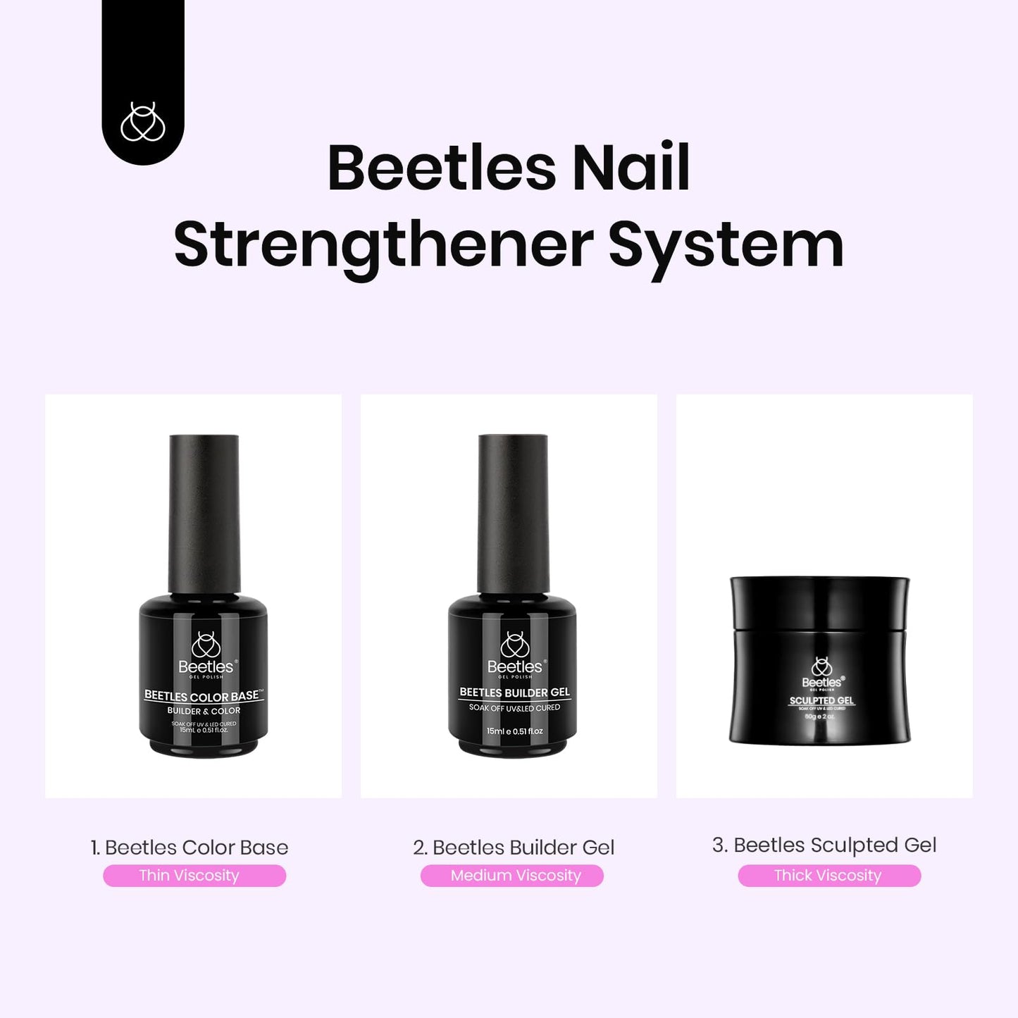 Beetles Builder Gel for Nails 7 in 1 Cover Nude Translucent Builder Strengthener Gel for Nail Extension, Need Base Coat