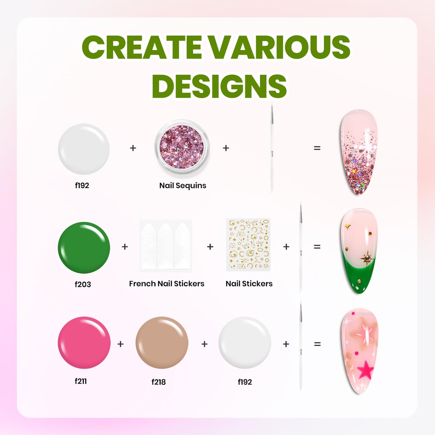 Beetles Gel Nail Polish Kit with U V Light, 32 Colors Gel Polish Nail Kit 55 Pcs Gel Polish Set Base & Matte and Glossy Top Coat Soak Off DIY Nail Art Set Manicure Gifts for Women