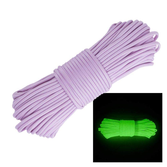 Glow in The Dark Zesty 550lb Paracord – 21 Strand Luminous Parachute Cord for Nighttime Outdoor Utility