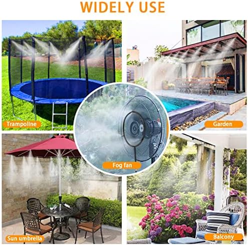 1/4" OD High Pressure Nylon Tubing for Outdoor Misting System 65.6ft/20m Misting Line for Patio Patio Mister for Cooling Water Mister Hose for Umbrella (1/8" ID)