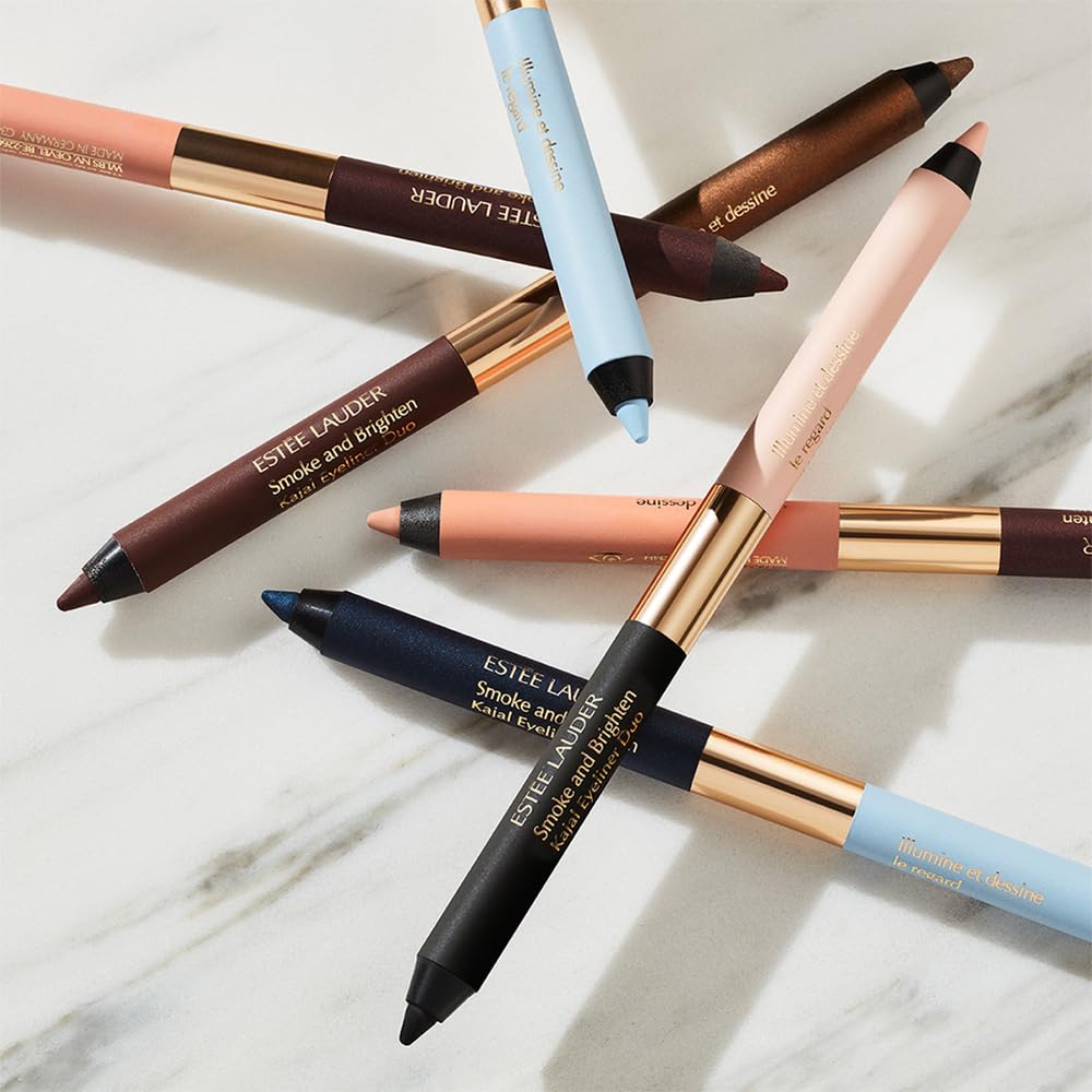 Estée Lauder Smoke and Brighten Long-Lasting Waterproof Eyeliner Duo, Marine/Sky Blue