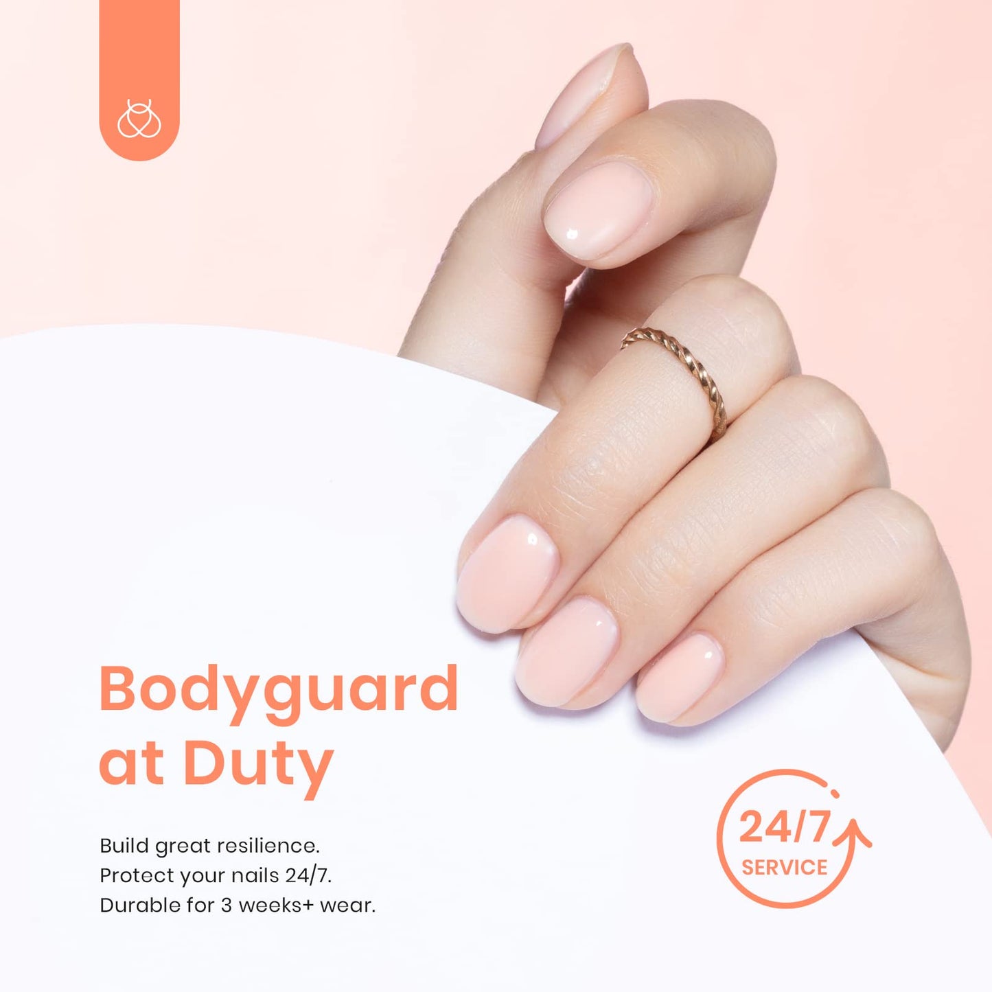 Beetles Builder Gel for Nails 7 in 1 Cover Nude Translucent Builder Strengthener Gel for Nail Extension, Need Base Coat