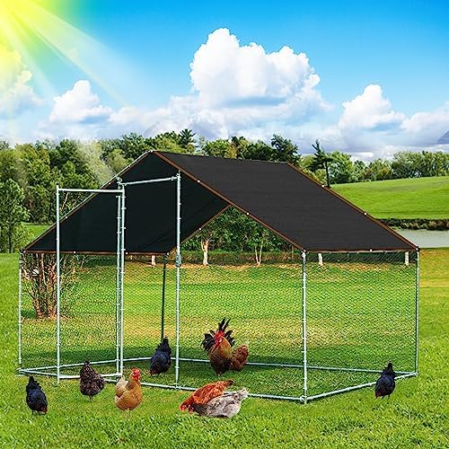 QLOFEI 10x20FT Shade Cloth - for Garden Plants Greenhouse,70% Sunblock Shade Neting -for Outdoor Garden Pergola Patio Lawn Kennel Chicken Coop Easier to Hang Plant