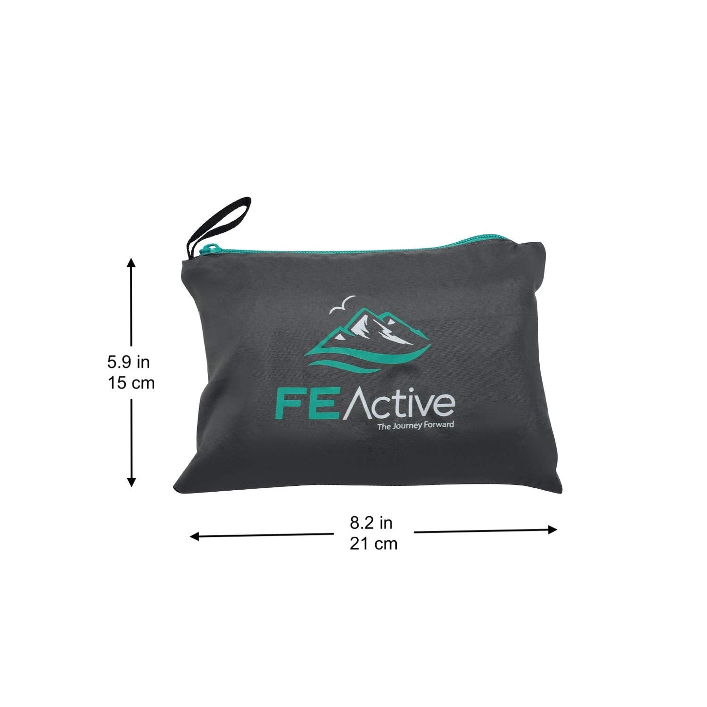 FE Active Sleeping Bag Liner, Sleeping Bag Liner with Drawstring Hood & Dual Slider Zipper, Camping Blanket for Winter Sleeping Bag, Camping Bed or Travel Blanket, Designed in California, USA
