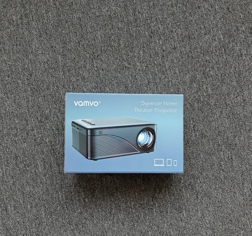 vamvo Mini Projector WiFi Portable Movie Projectors, Outdoor Projector with Stylish streamlined Design, Smartphones and Tablets Can Easy Connection to Video Projectors