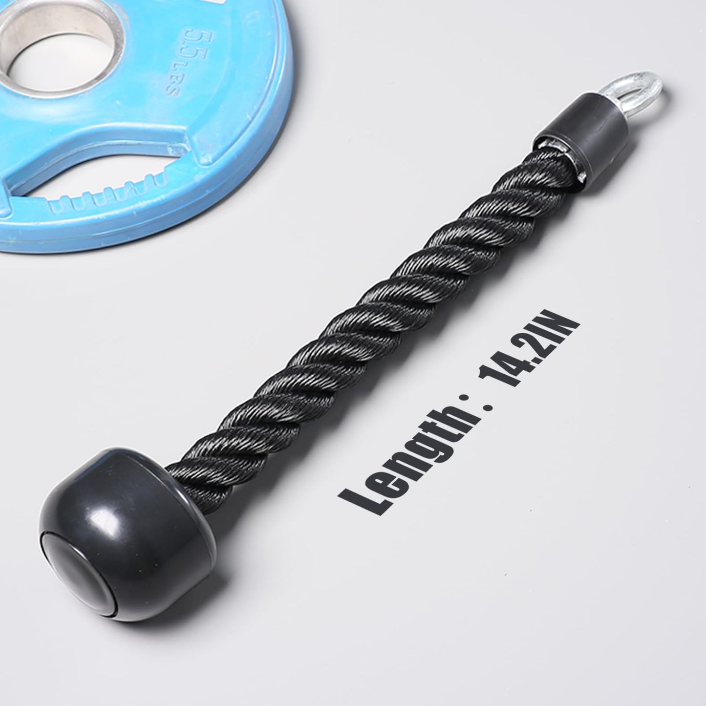 SYL Fitness Tricep Rope Pull Down Attachment, Single Grip Exercise Rope for Cable Machine Gym Pulley Workout