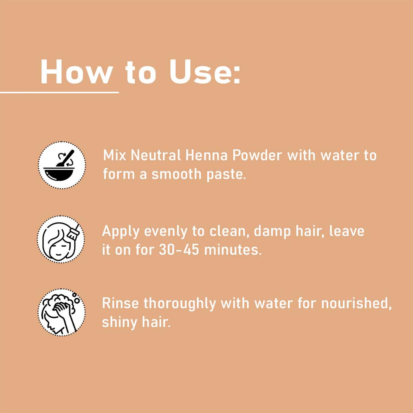 Neutral Henna powder (CASSIA OBOVATA) by mi nature | 227 g (8 oz) | Adds no colour to hair | hair conditioning | Herbal hair care