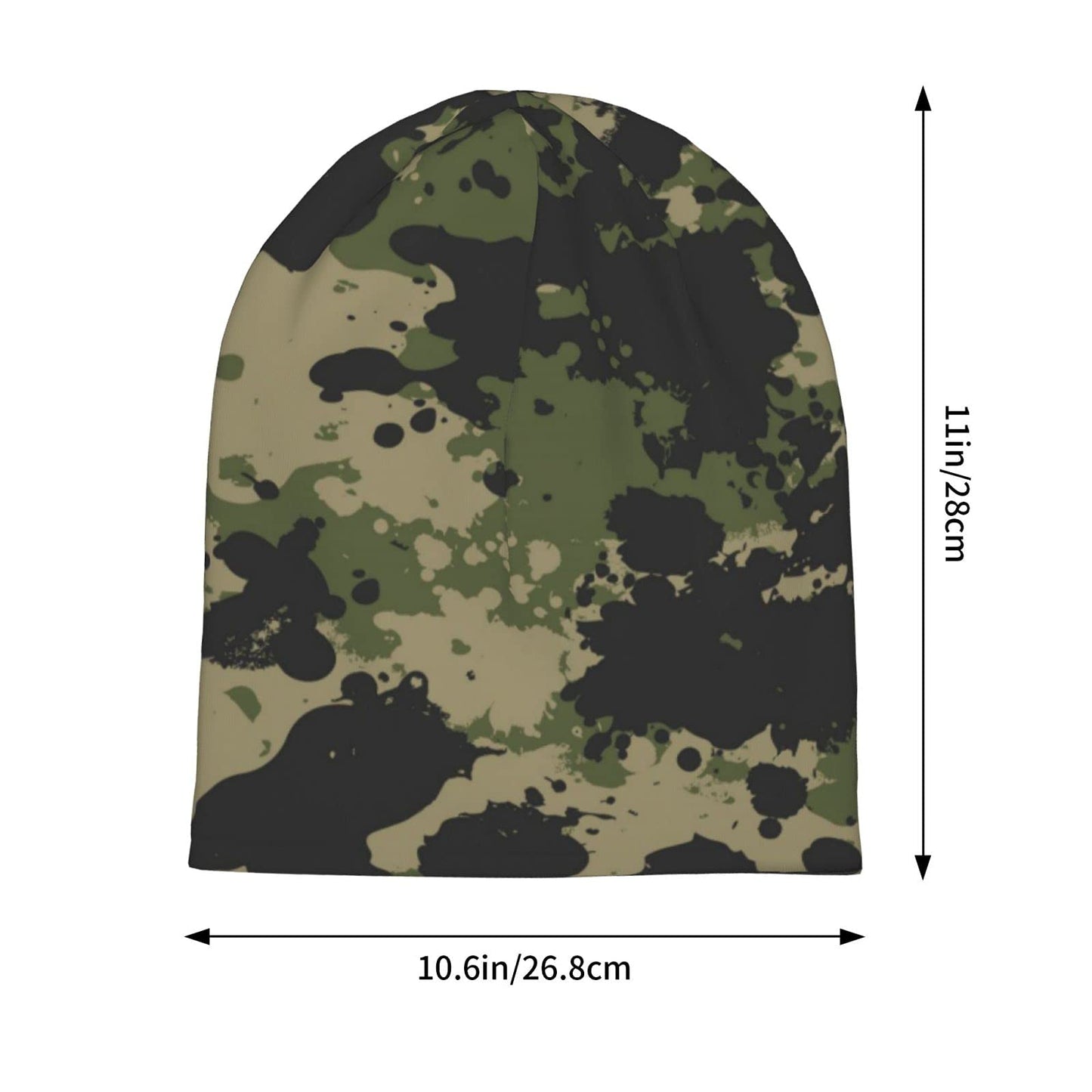 Yilad Camouflage Beanie Slouchy Chemo Hats, Skull Caps Baggy Headwear for Jogging Cycling Unisex