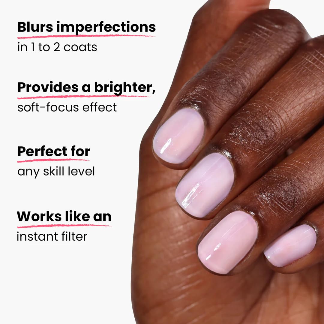 LONDONTOWN Illuminating Nail Concealer, Original Milky Sheer White Polish - Long Lasting Brightening Lacquer Nail Care for Discolored, Yellowing Nails, .40fl oz