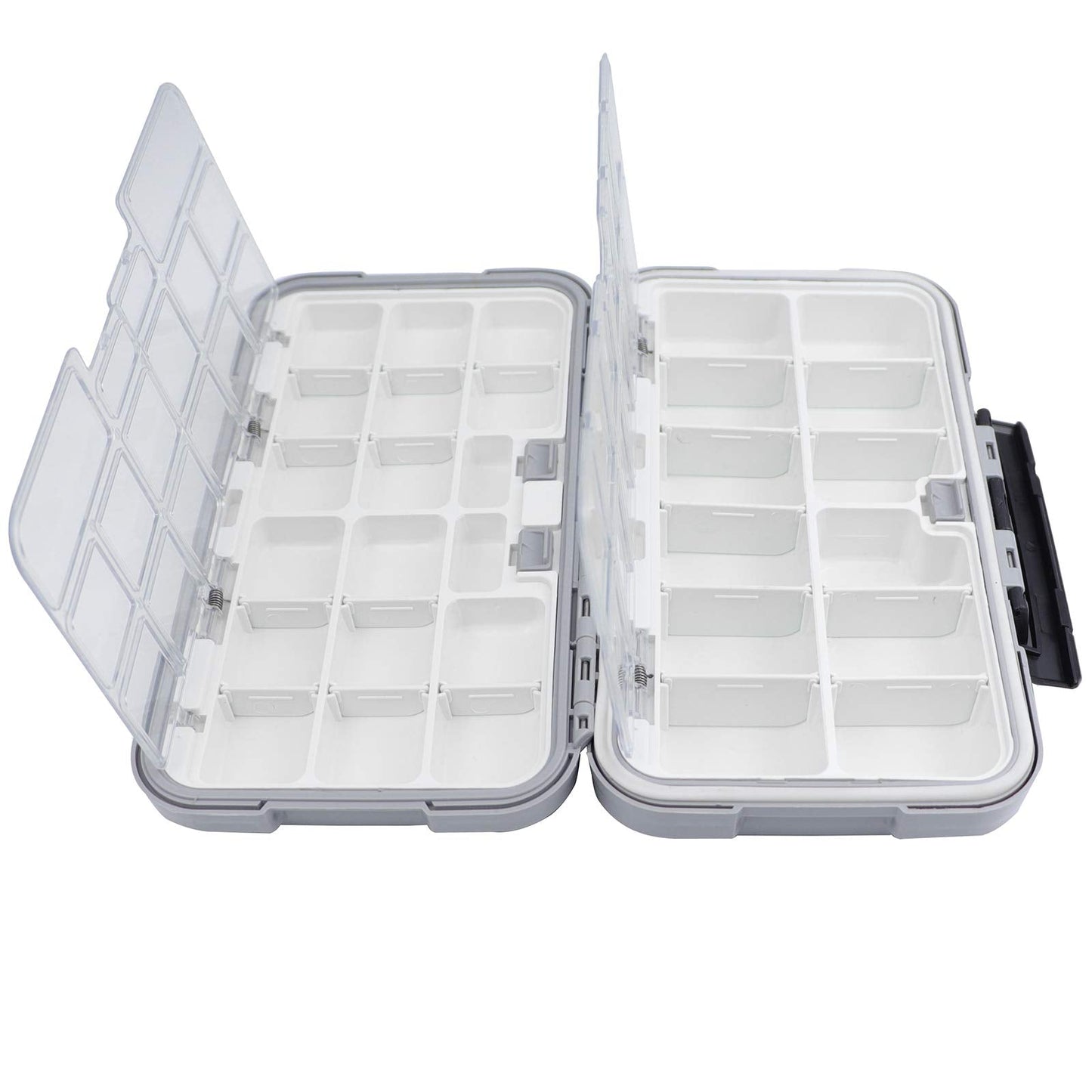 KEESHINE Fishing Tackle Box, Floating Storage Box, Double-Sided Lure Box with Adjustable Dividers Organizer Making Kit Container