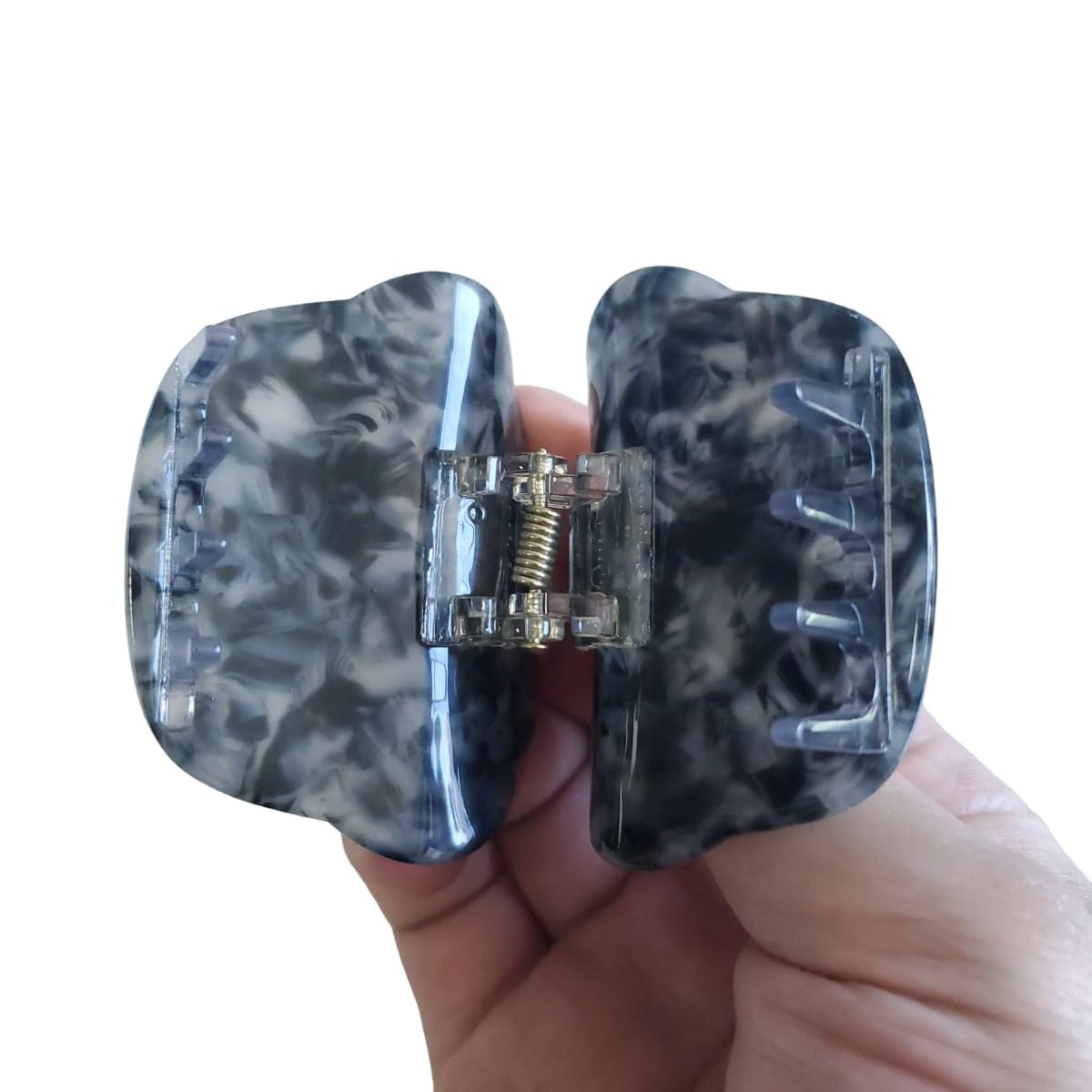 Novelty Paw Hair Clip,Acetate Claw Clips,Hair Clips for Women,Black