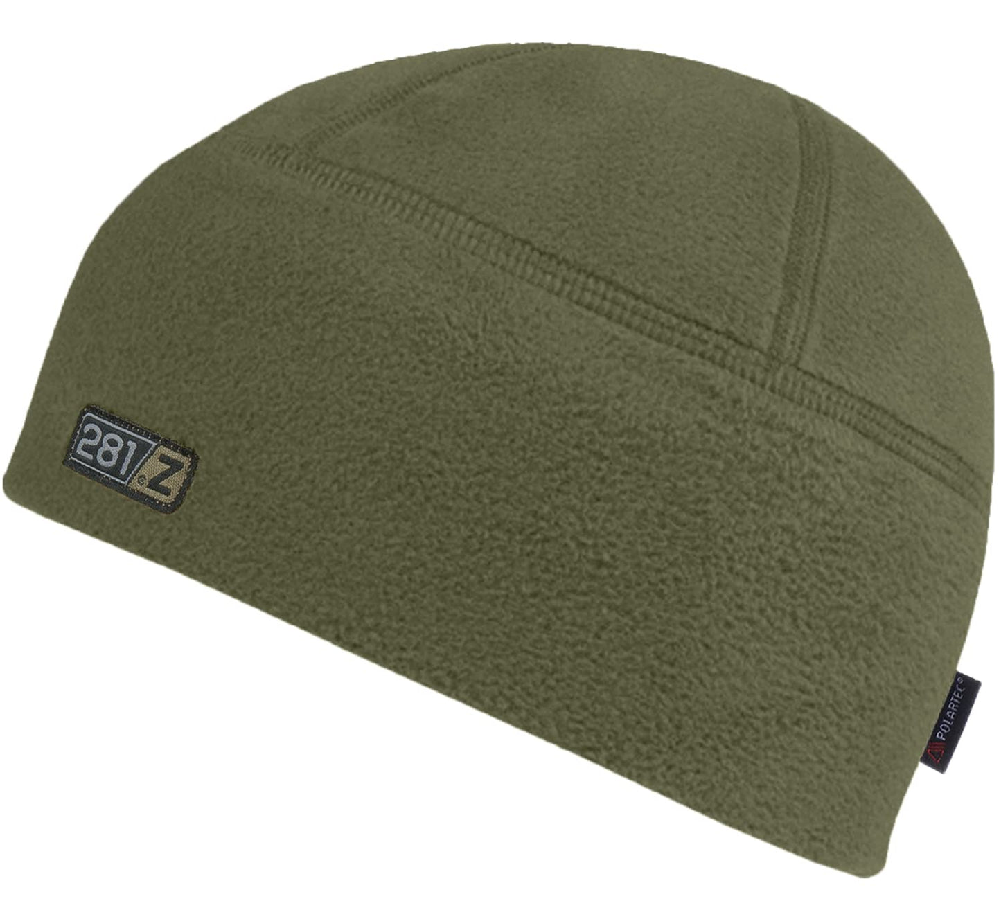 281Z Polartec Fleece Winter Warmth Skull Cap - Military Tactical Hiking Outdoor Sport - Watch Cap Beanie Hat (Olive Green, Large)