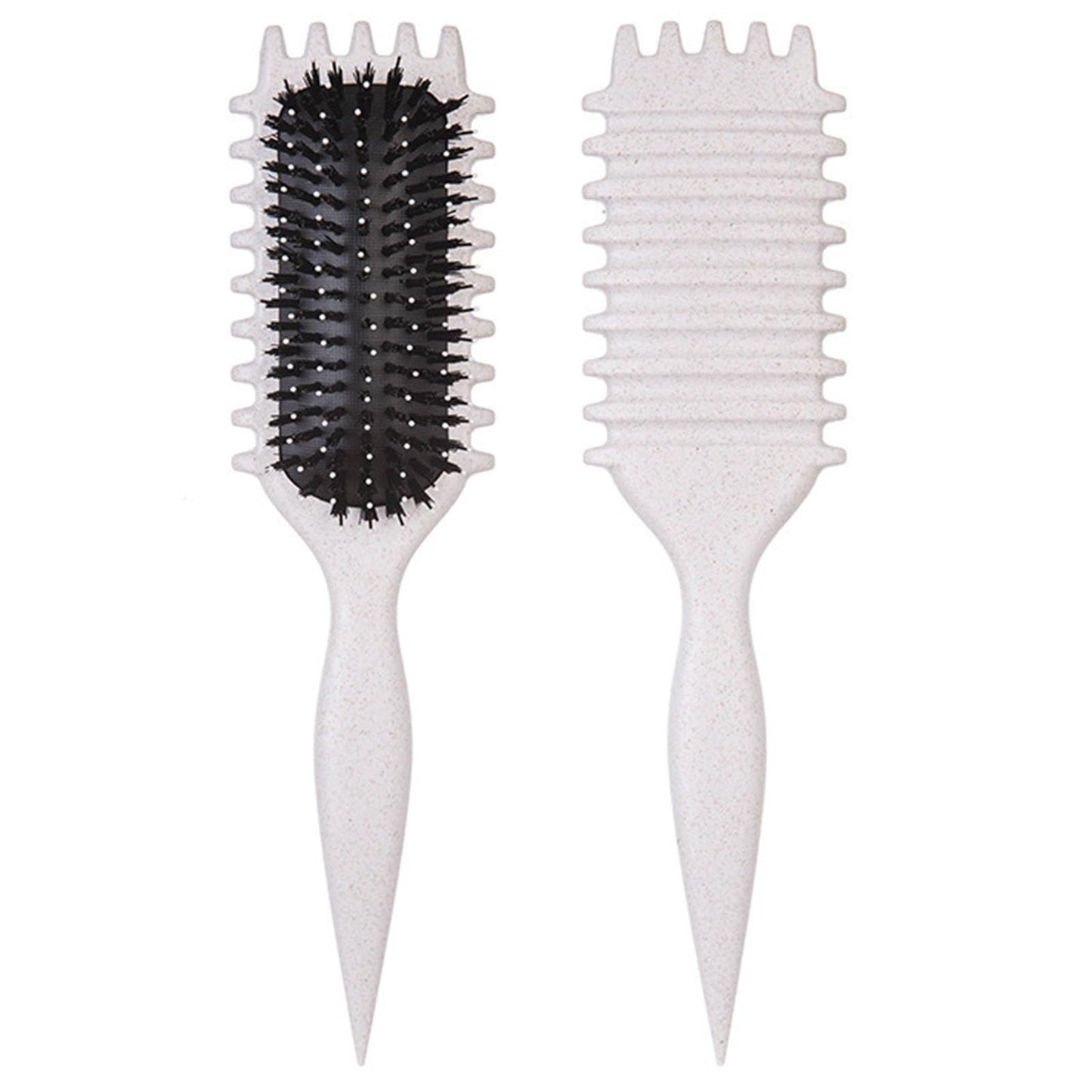 Curl Defining Brush-Curly Hair Brush Define Styling Brush for Curly Hair,Curl Brush for Curly Hair Wet,Shaping & Defining Curls for Women (Off-White)