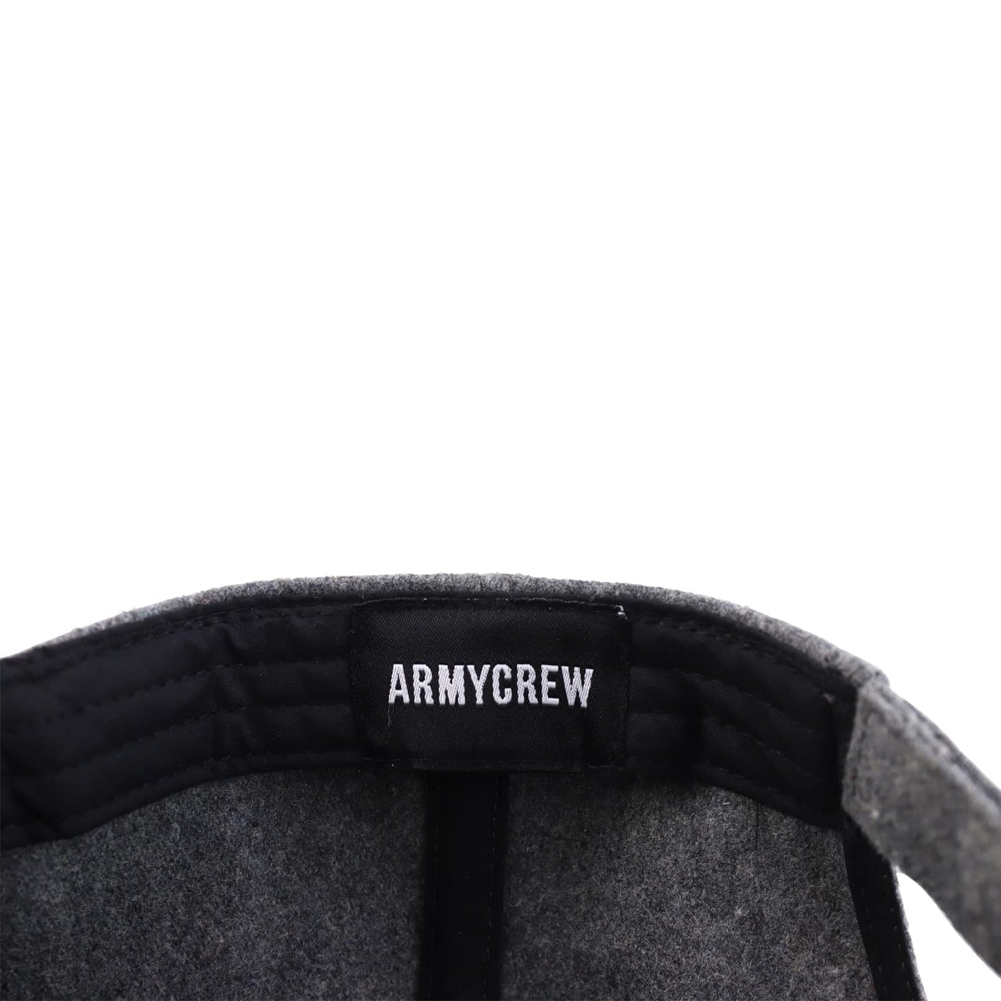 Armycrew XXL Oversize 5 Panel Melton Wool Blend Structured Baseball Cap - Heather Grey - 2XL