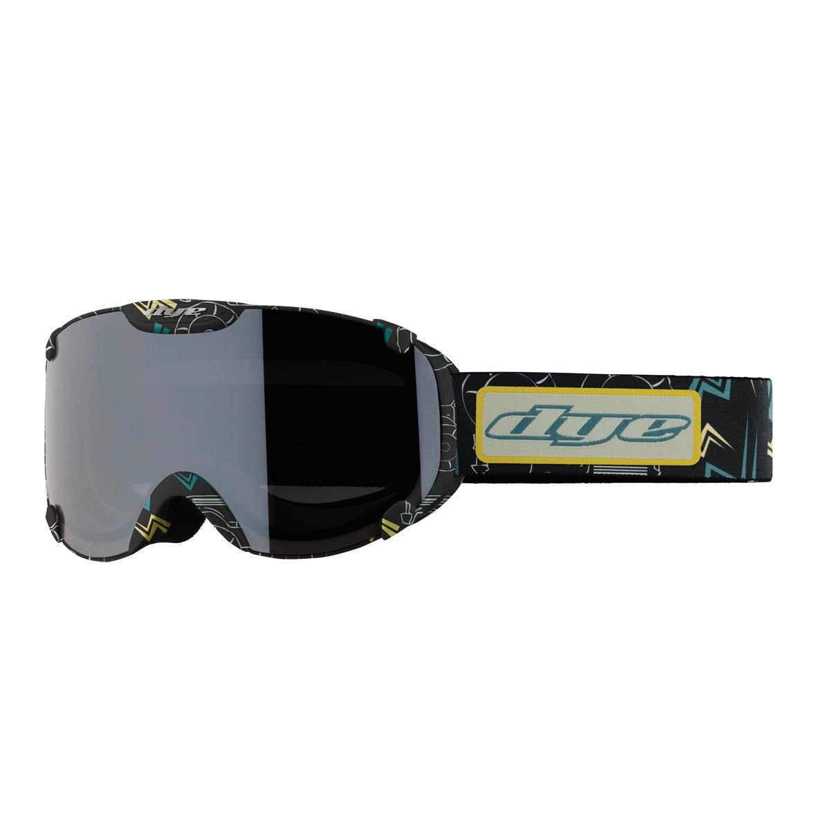 Dye Snow T1 Youth Snow Goggle, Tonka Print with Smoke Silver Lenses