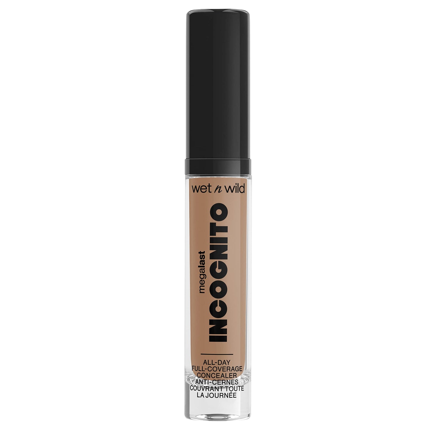 Matte Concealer By Wet n Wild Mega Last Incognito All-Day Full Coverage Liquid Matte Concealer, Light Medium, 0.18 Ounce