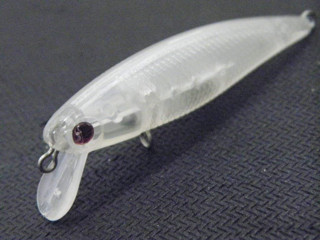 wLure 10 Blank Unpainted Minnow Crankbait Topwater Lipless Jerkbait Fishing Lures (UPM639P10)