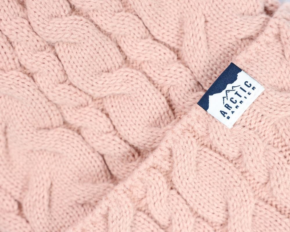 Arctic Barrier Cable Lined Knitted Beanie - Stylish Winter Hats for Men and Women