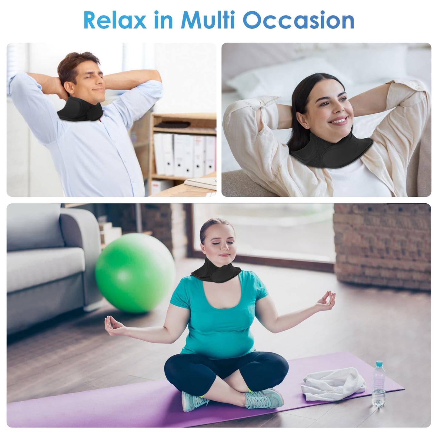 ComfiTECH Neck Ice Pack Wrap Gel, Cooling Pad for Cervical and Shoulder, Large, 1 Pack