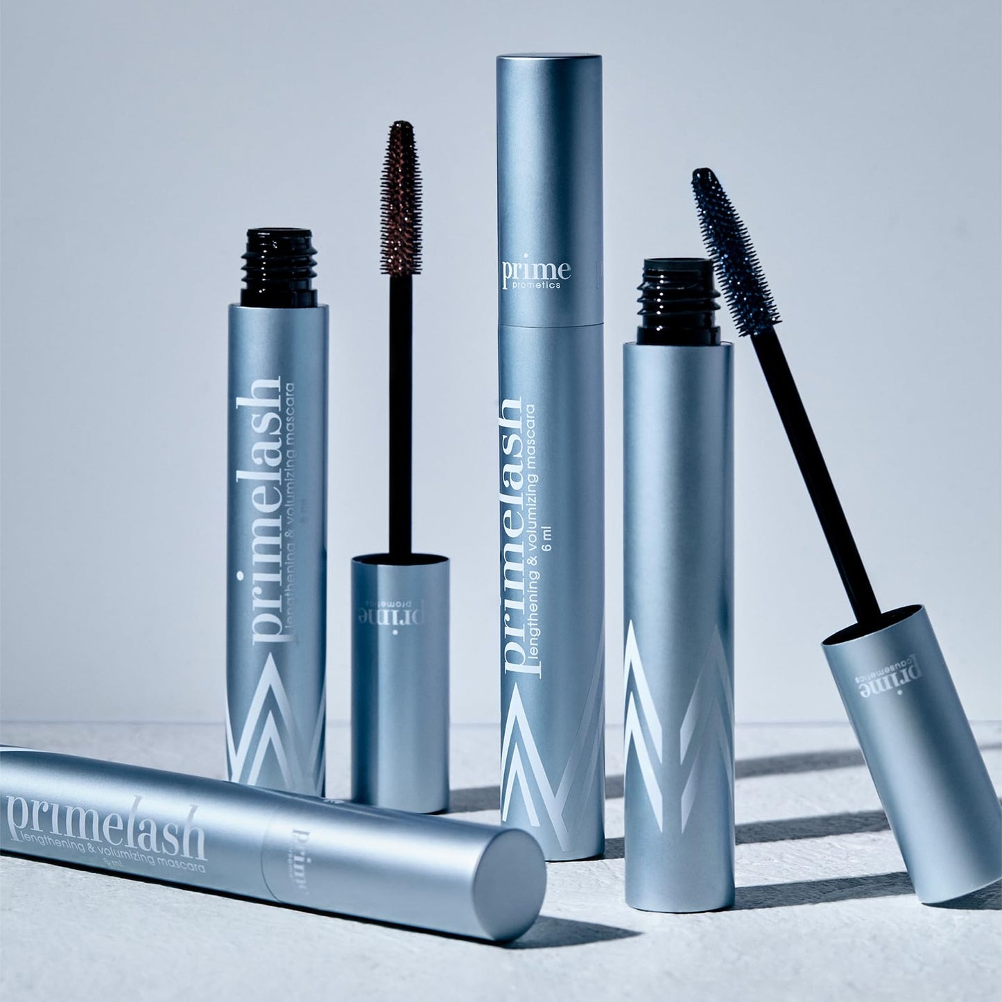Prime Prometics PrimeLash Mascara for Older Women – Volumizing, Incredible Length in 2 Coats – Long-Stay, Zero Clumps, Hypoallergenic (Blue)