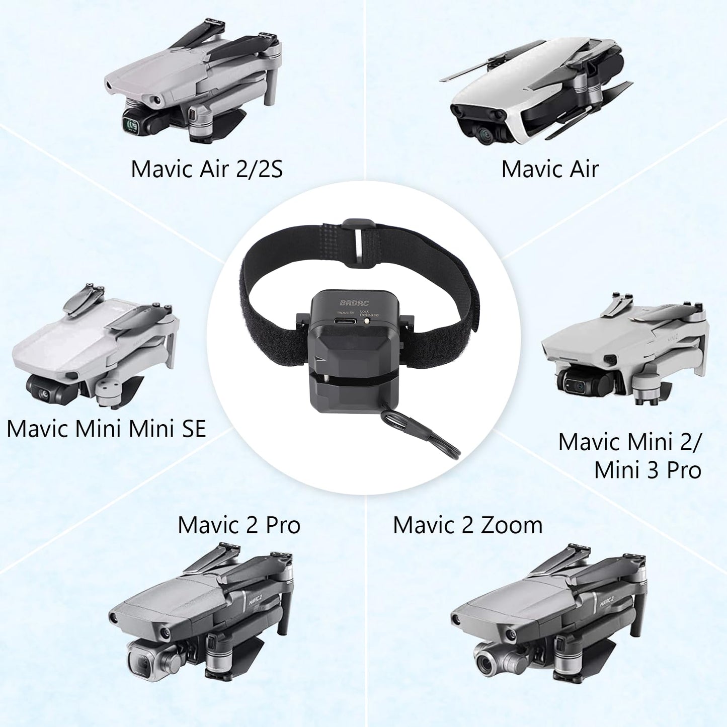 Airdrop System Drone Payload Transport Release Device for Mini 4 Pro for Mavic 2 3 Air 3 Accessories for Fishing Bait Wedding Party