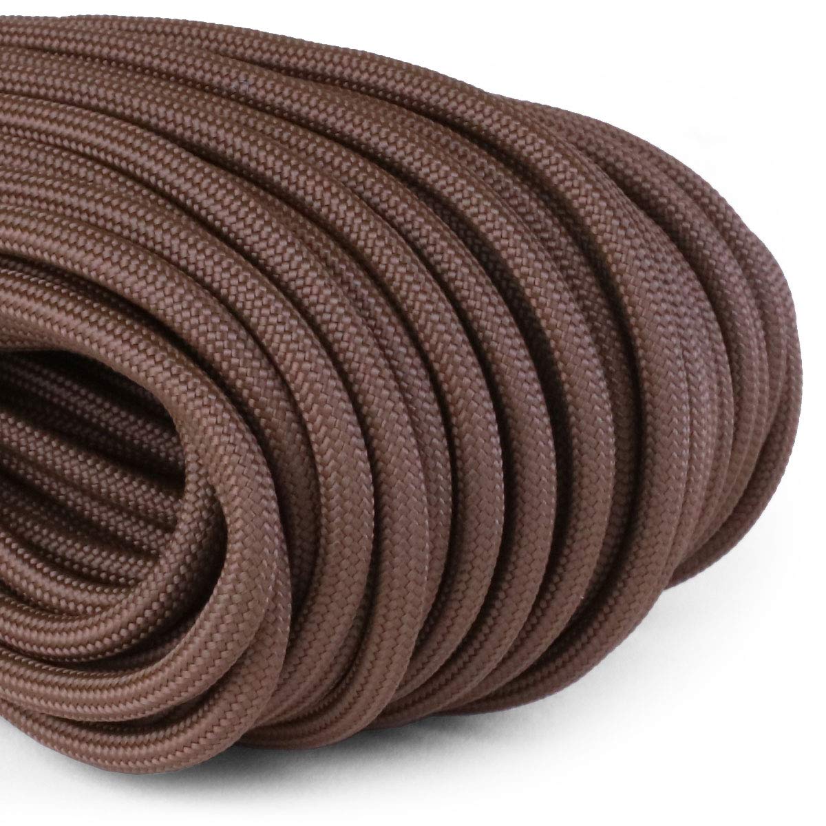 Atwood Rope MFG 550 Paracord 100 Feet 7-Strand Core Nylon Parachute Cord Outside Survival Gear Made in USA | Lanyards, Bracelets, Handle Wraps, Keychain (Brown)