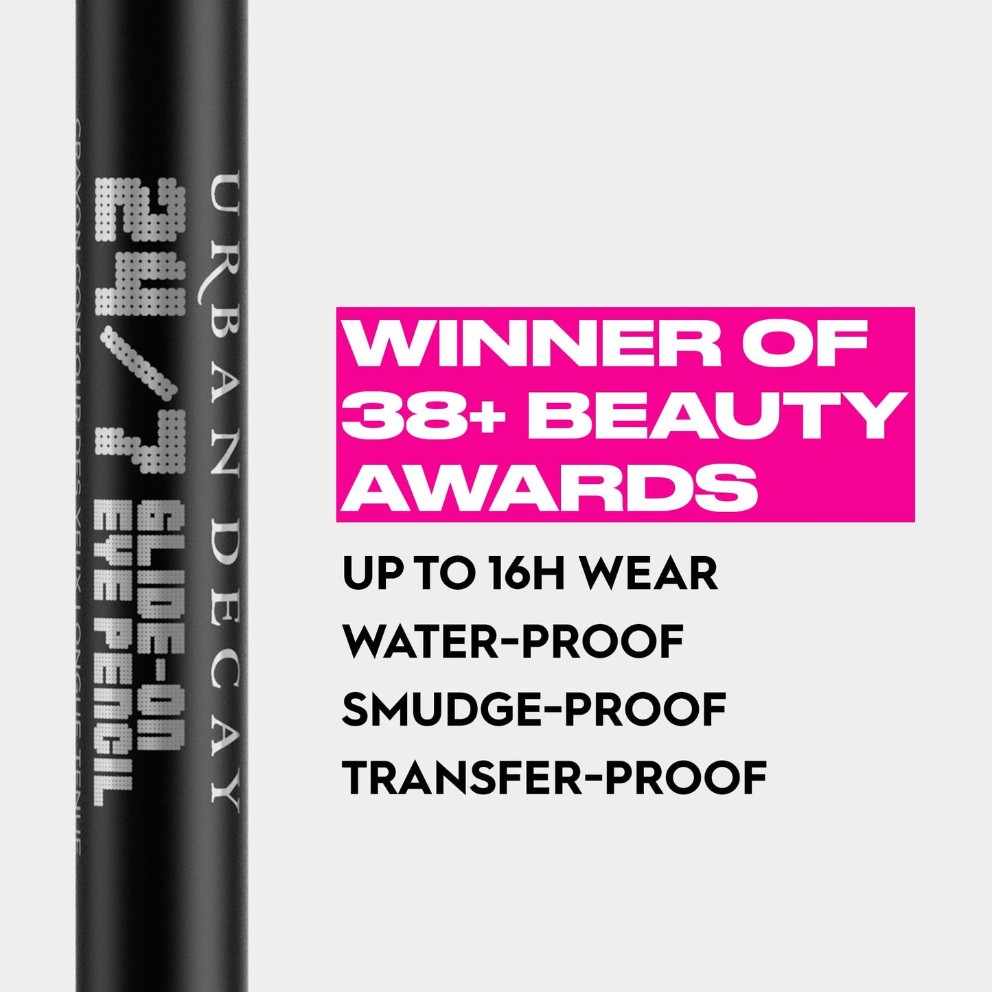 URBAN DECAY 24/7 Glide-On Waterproof Eyeliner Pencil (Smoke - Deep Matte Gray), Smudge-Proof, Transfer-proof, Long-lasting Colored Eye Liners, Hydrating Vitamin E, Cruelty-free - 0.04 oz