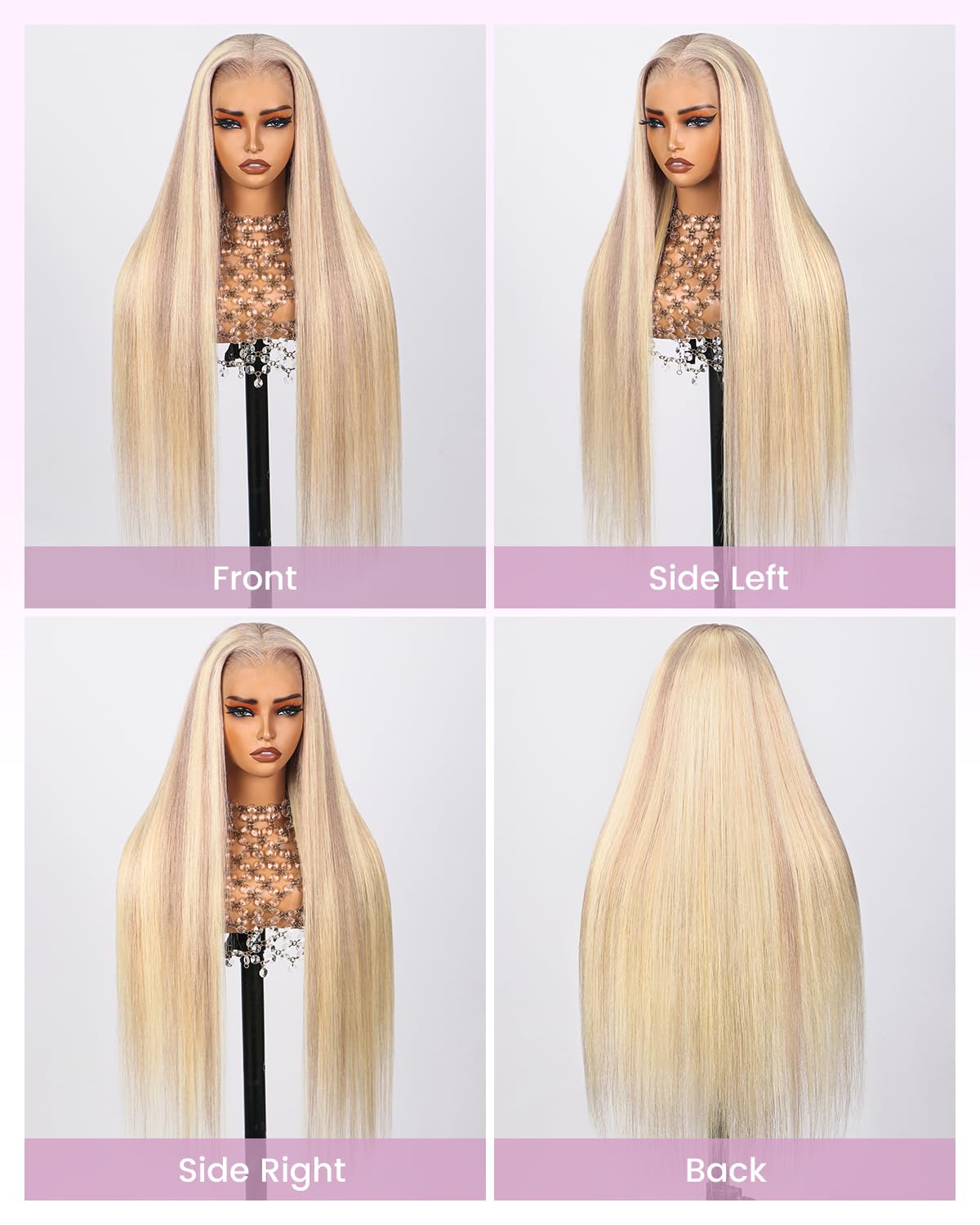 Arabella 10/613 Lace Front Wig Human Hair 13x4 Wear And Go Glueless Wig 12A Lace Front Wigs Human Hair 210% Density 10/613 Body Wave Hair HD Lace Frontal Wig Pre Plucked (18inch, 13x4 Body Wave Wig)