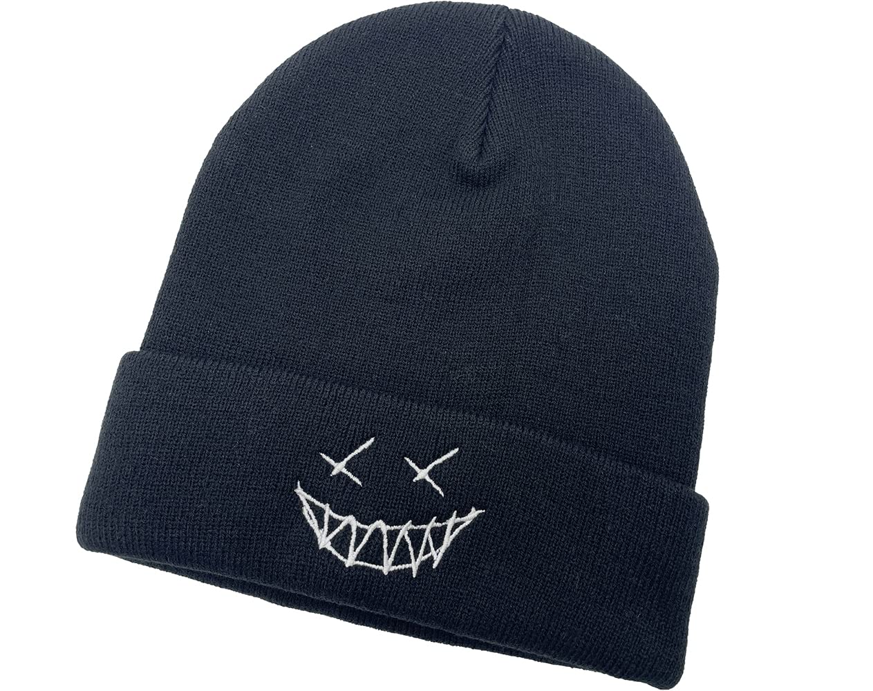 CZEVIP Skeleton Fisherman Beanie Winter Hats Skull Goth Running Beanie Ski Hats Cool Warm Soft Knit Hat Fun Beanies for Boys Girls Men