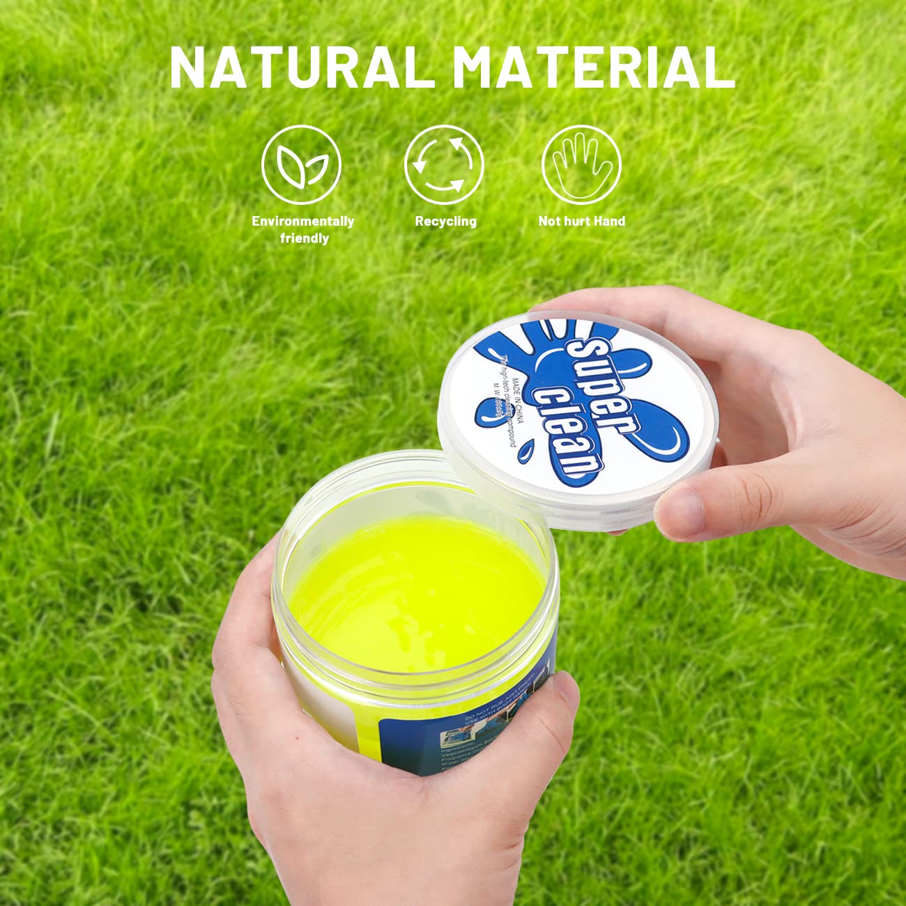 Lucocia Keyboard Cleaner Gel, Reusable Dust Cleaning Gel, Car Interior Cleaner, Ideal for PC Laptop Keyboard, Car Vents, Electronics & More
