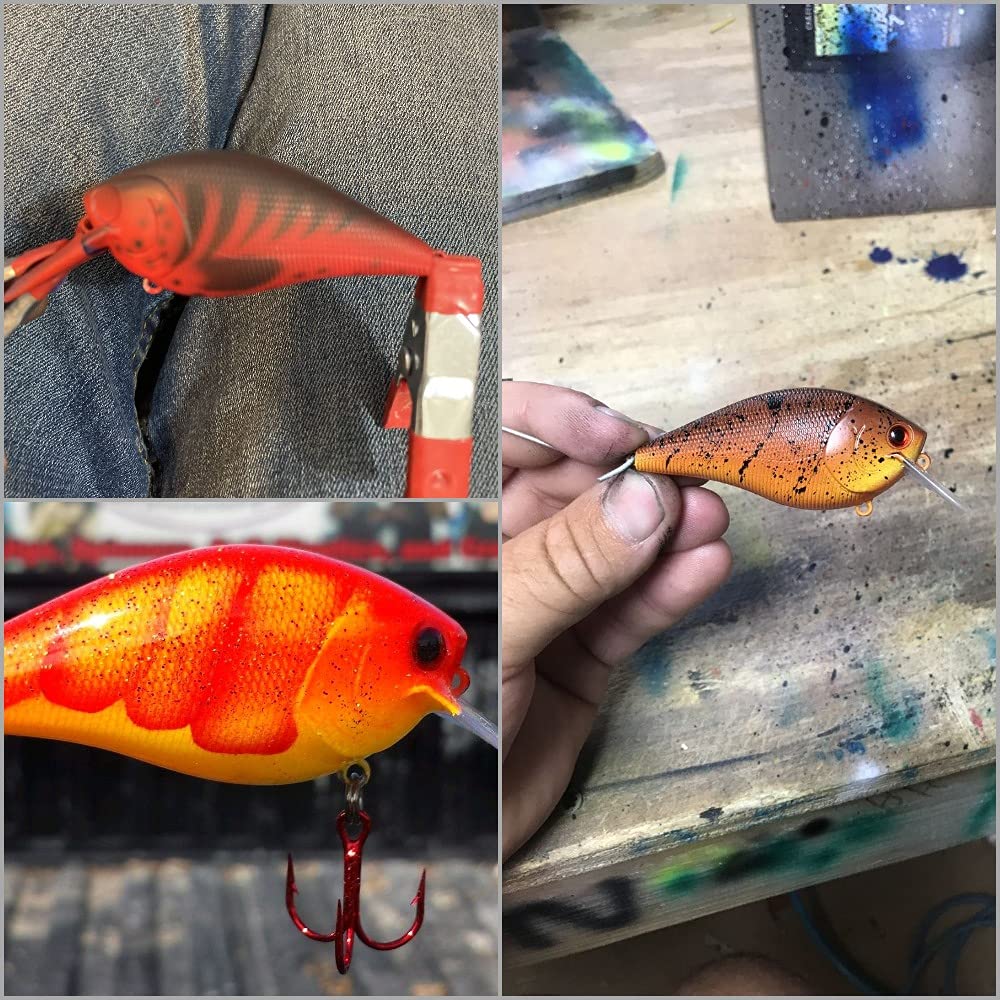 wLure 10 Blank Unpainted Minnow Crankbait Topwater Lipless Jerkbait Fishing Lures (UPHC25P10)