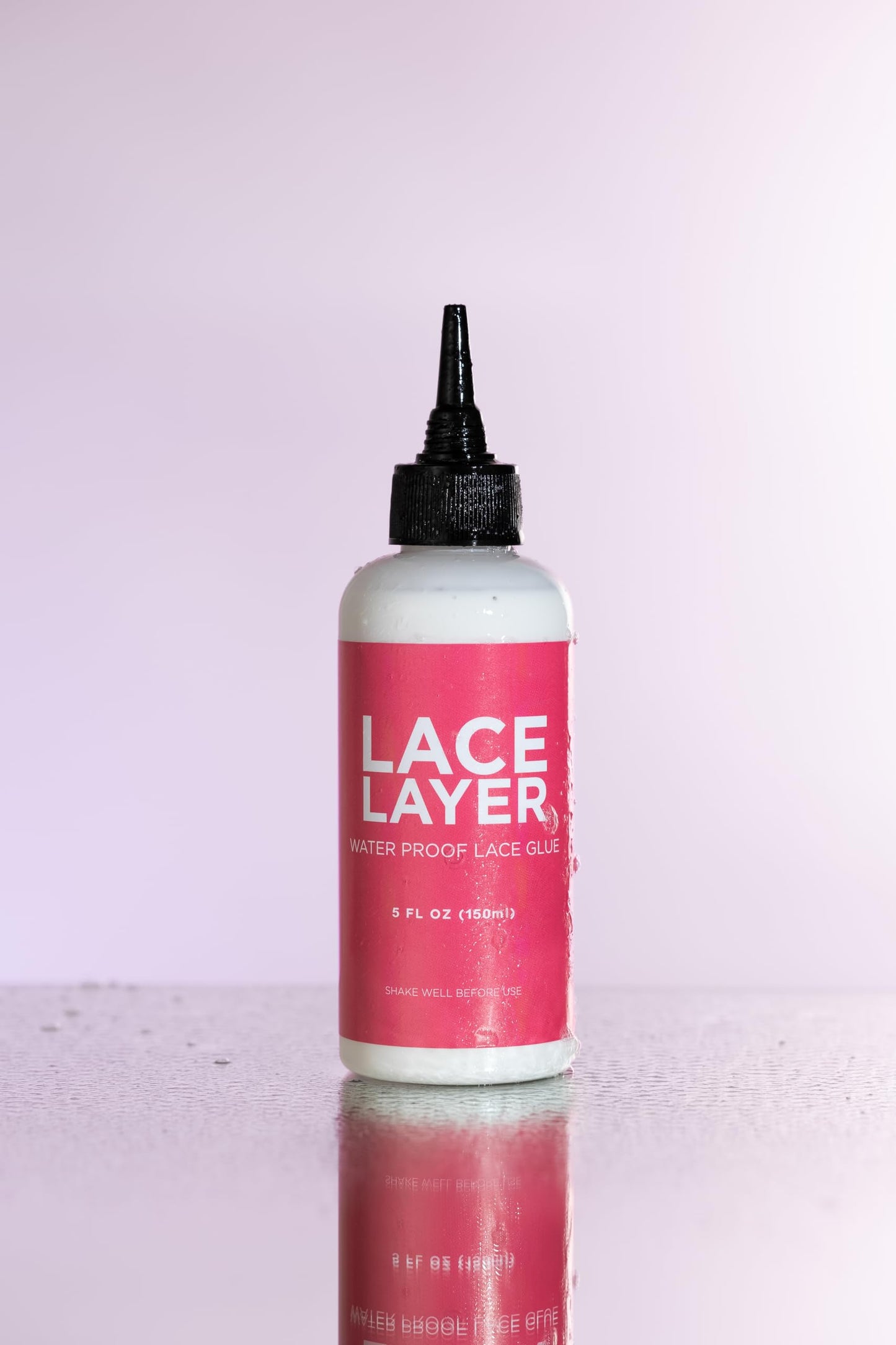 Lace Layer Lace Wig Adhesive - 5 oz - Invisible Bonding Glue for Lace Wigs, Frontals, and Closures, Waterproof & Humidity Resistant Lace Frontal Glue (Strong Hold) (5 oz)
