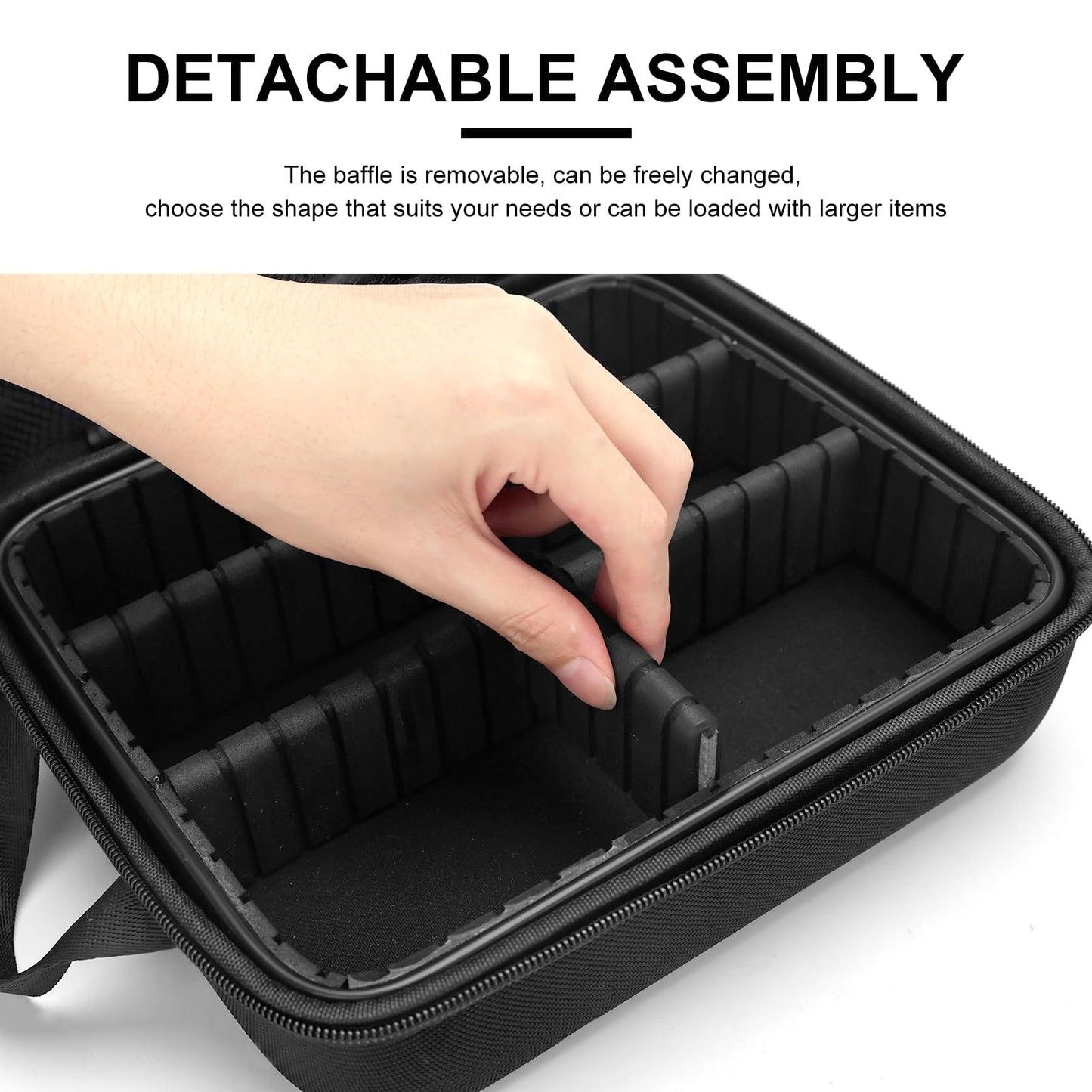 ZIBARBER Barber Carrying Case,Barber Case, Stylist Tool Box Professional Salon Hair Cutting Grooming Kit Storage Organizer for Clippers, Scissors, Barber Supplies (Small)