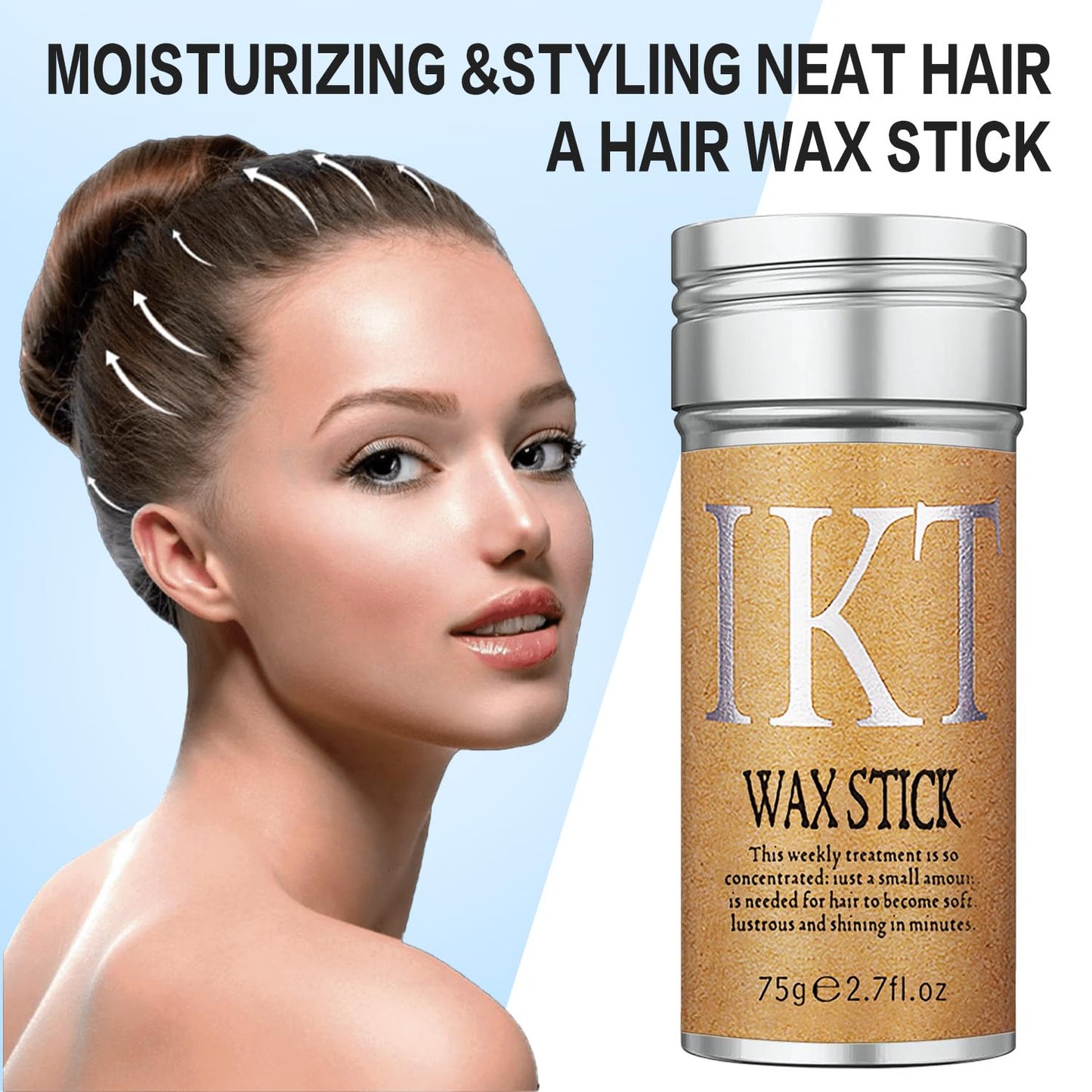 PasaRose 5 Pcs Hair Wax Stick Set for Women & Baby Hair Accessories,Wax Stick for Flyaways Edge Control Slick Stick,Hair Finishing Stick,Hair Styling Comb,Hair Gel Stick for Fixing Hair Styling