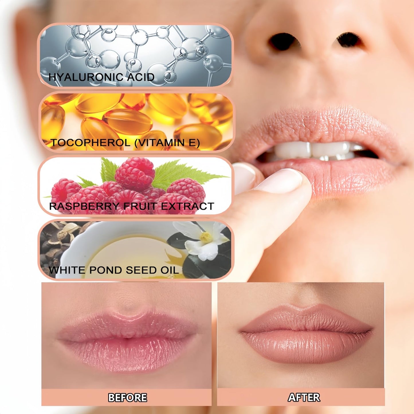 WEERSHUN Lip Liner Tattoo, 2025 New lip liner,Peel Off, Long Lasting, Lip Gloss with Clip in 8 Colors,All Day & Night Lipliner