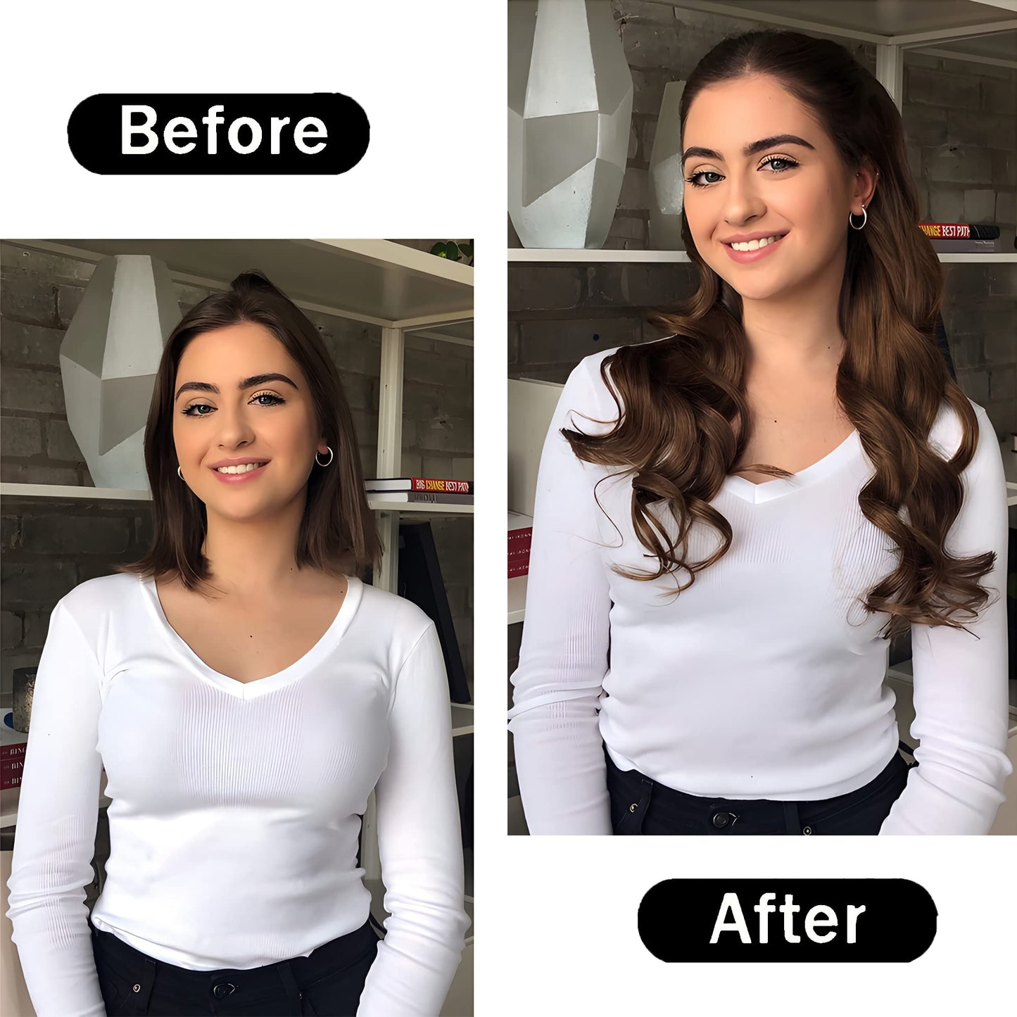 40 Soft Heatless Hair Curlers - Large Overnight Pillow Sponge Rollers for Curly Hairstyle