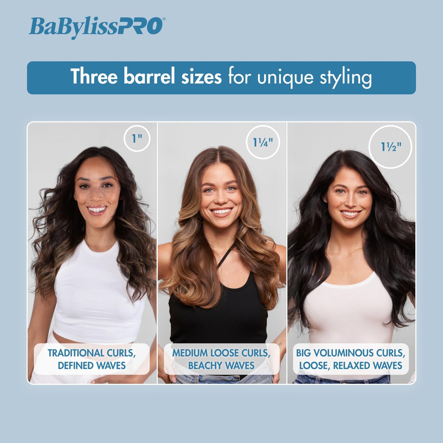 BaBylissPRO Nano Titanium Professional 1.5" Curling Iron with Extended Barrel Perfect for Longer Hair