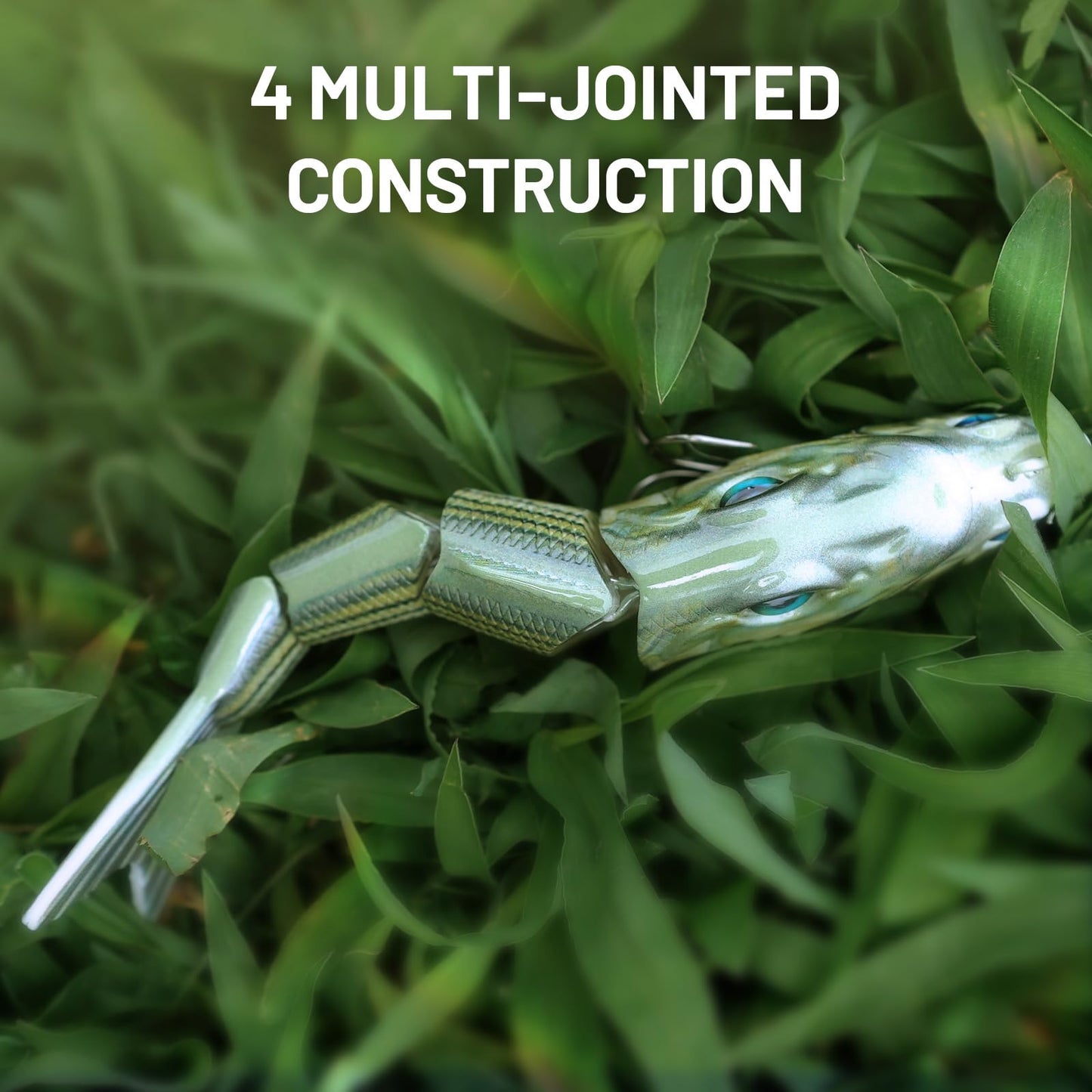 HANDING 3PCS Lifelike Multi-Jointed Swimbait, Bass Fishing Lure for Freshwater and Saltwater, Slow Sinking, Mustad Hook, Angler's Gift, for Pike Largemouth Bass, 1/2oz, 3/4oz and 1 1/4oz