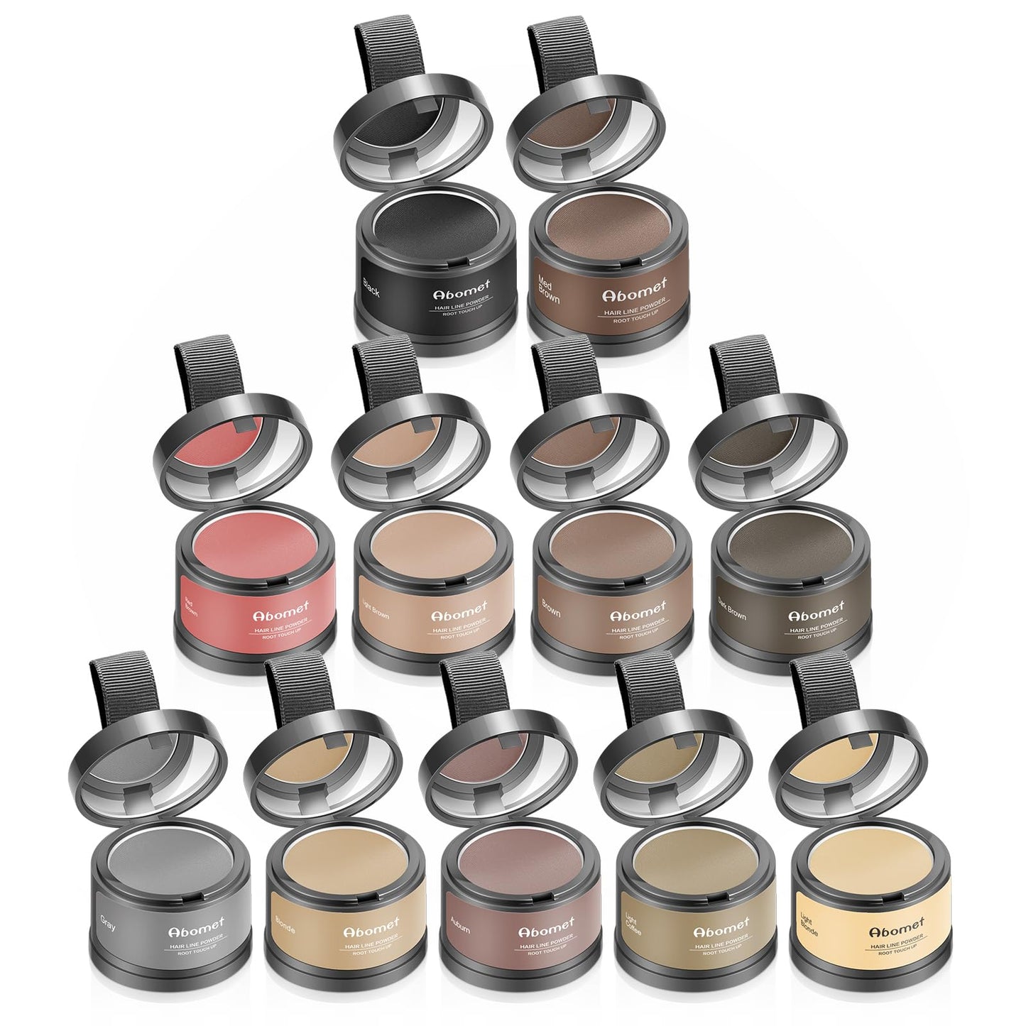 Root Touch Up Instantly Gray Coverage Powder, Conceal Hair Loss and Thinning Hair For Women and Men, Hair Fibers (Brown)