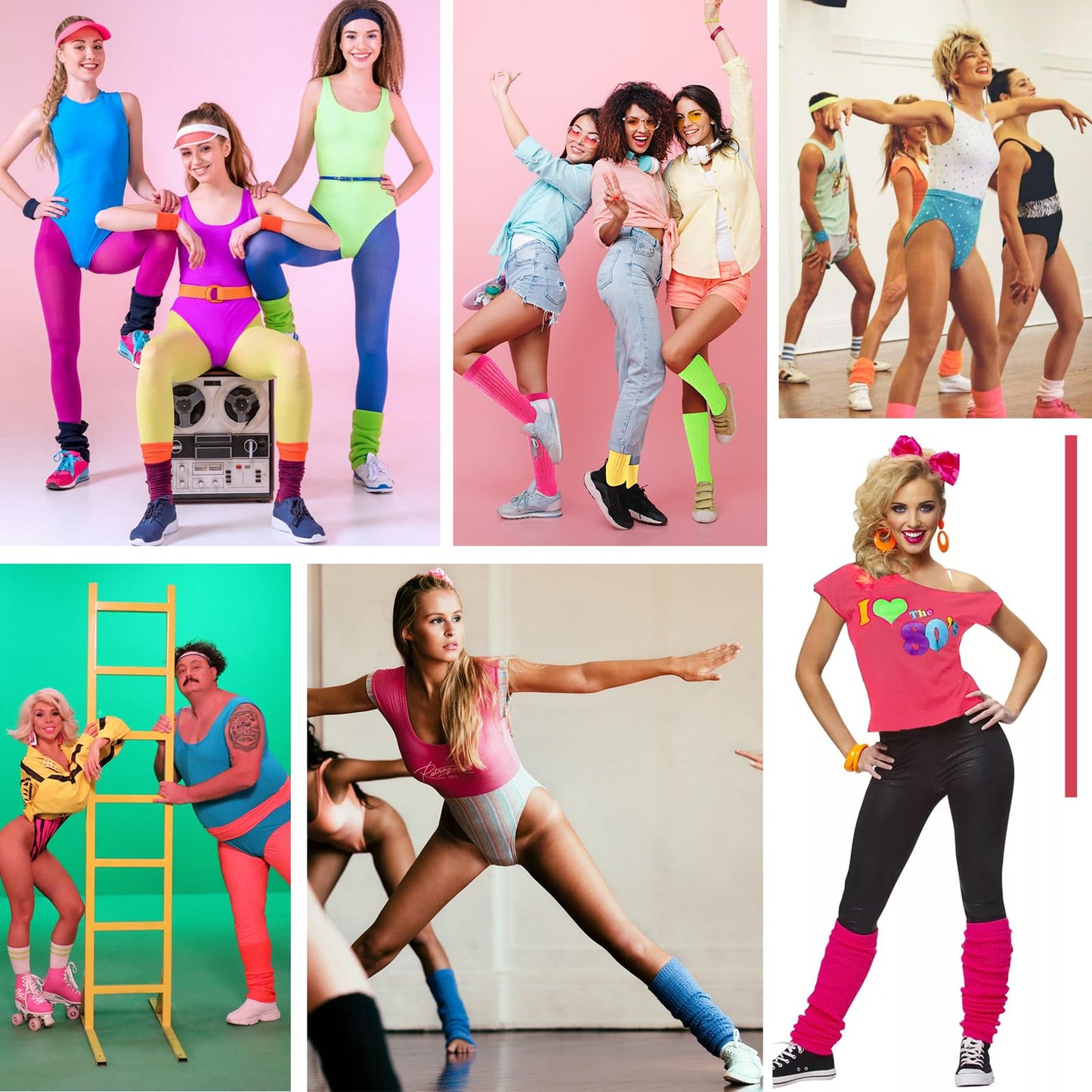 Winter Knee High Slouch Socks for Women Soft Extra Long Scrunch Sock Light Weight Slouch Boot Socks Girls Stacked Socks 80s 90s Socks 3 Pack White