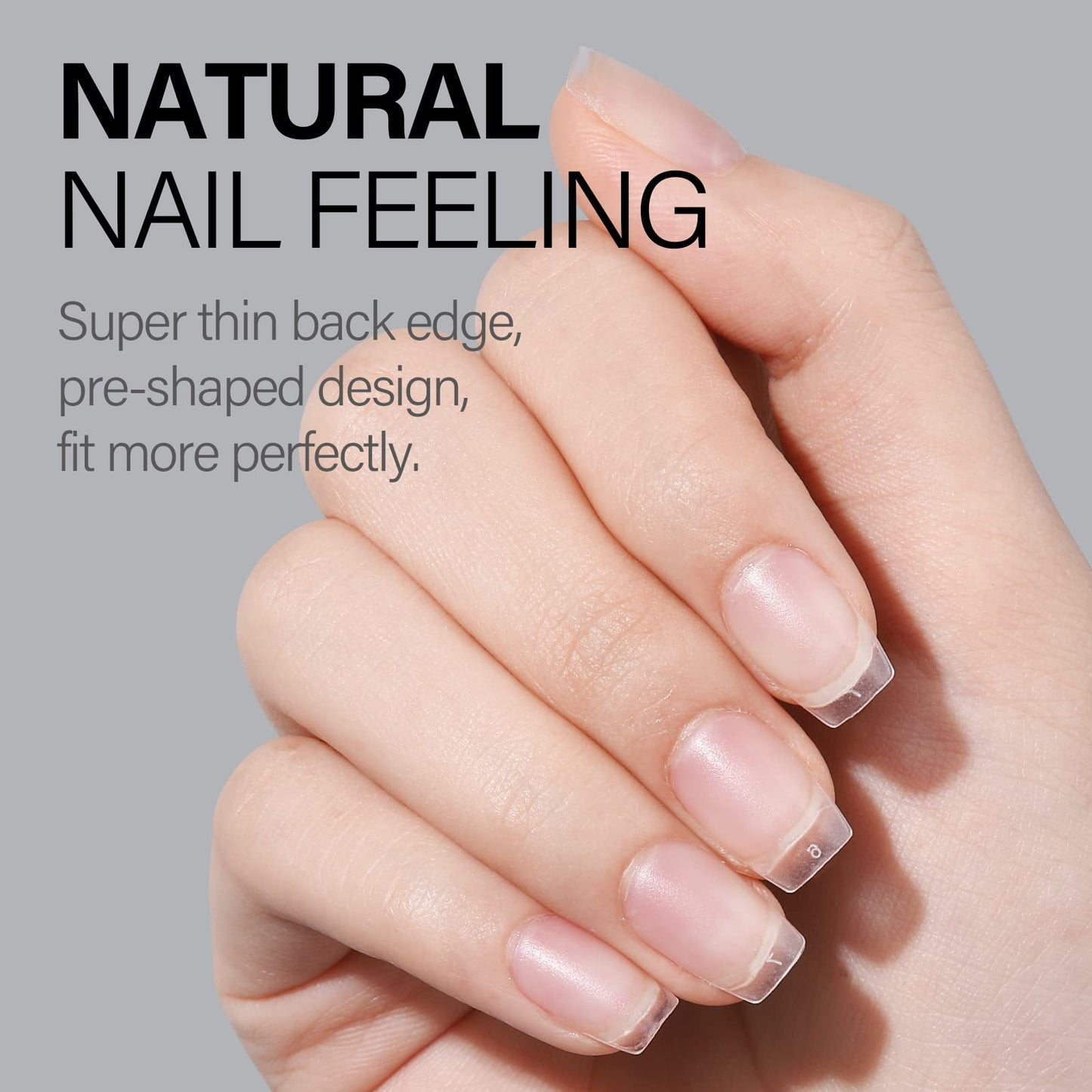 AILLSA Extra Short Coffin Nail Tips 450pcs Gel Full Cover Nails Tips Matte Pre-filed Press on Fake Soft Nail Tip 15 Sizes Pre-Shaped False Gelly Nails Tip
